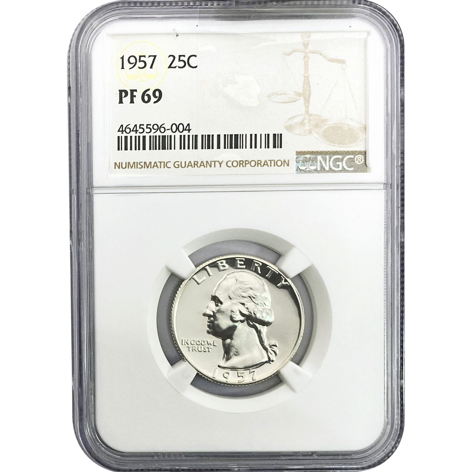 1957 Washington Silver Quarter NGC PF69 (1 of 2)