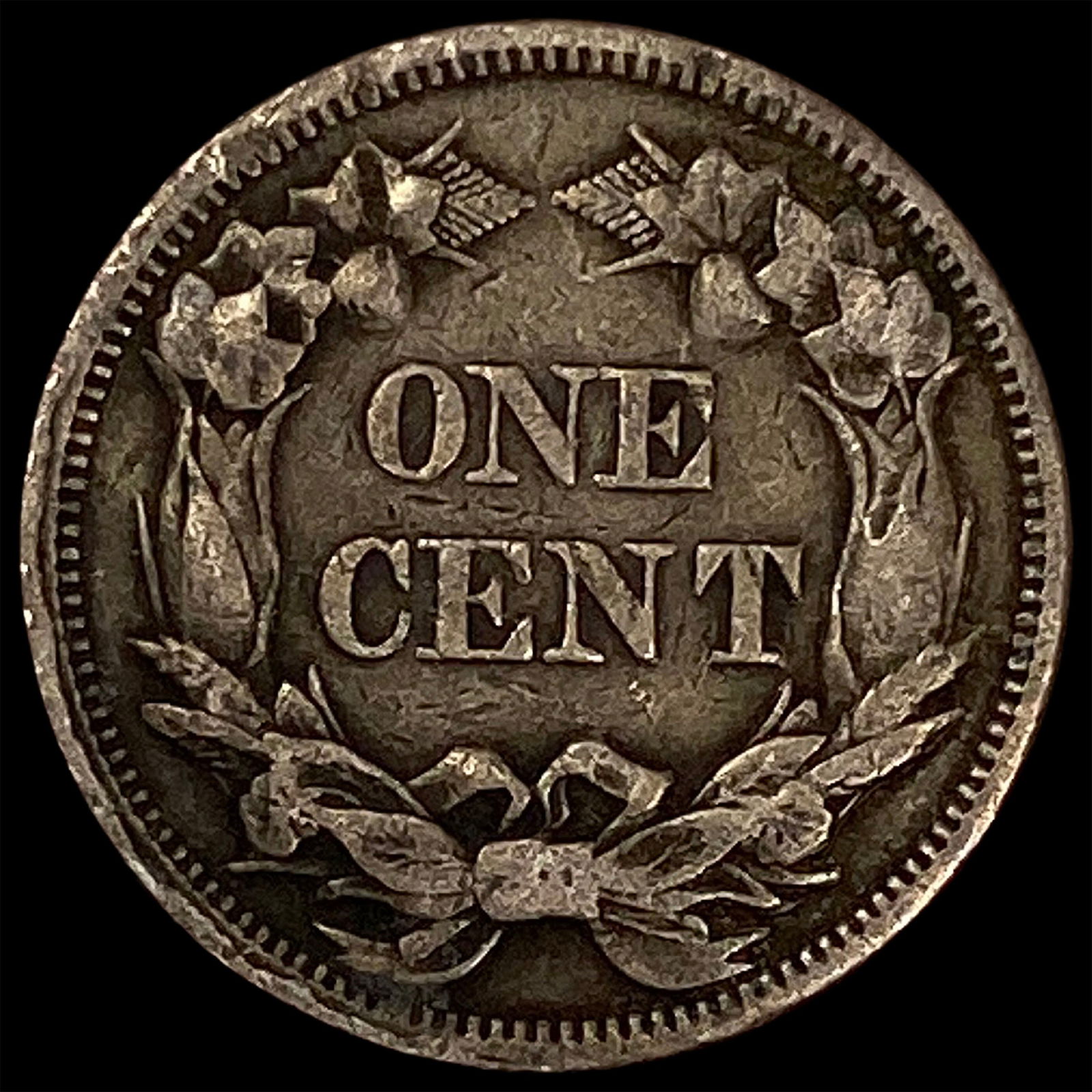 1858 Copper-Nickel Flying Eagle Cent ABOUT UNCIRCULATED - 2