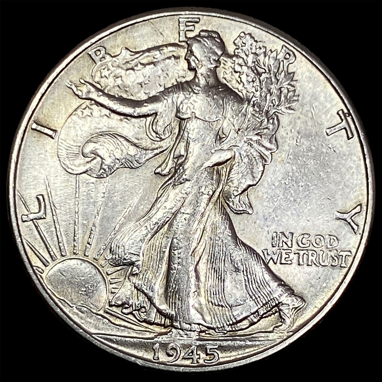 1945 Silver Walking Liberty Half Dollar CLOSELY UNCIRCULATED (1 of 2)