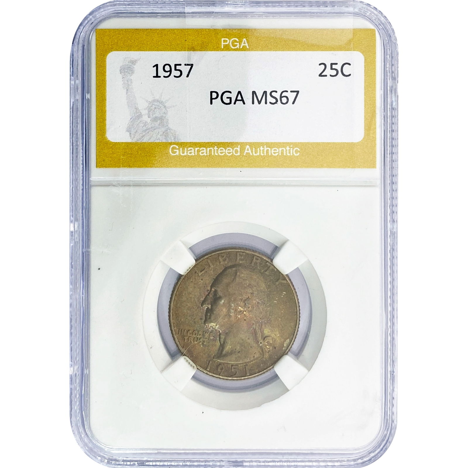 1957 Washington Silver Quarter PGA MS67: 1957 Washington Silver Quarter PGA MS67