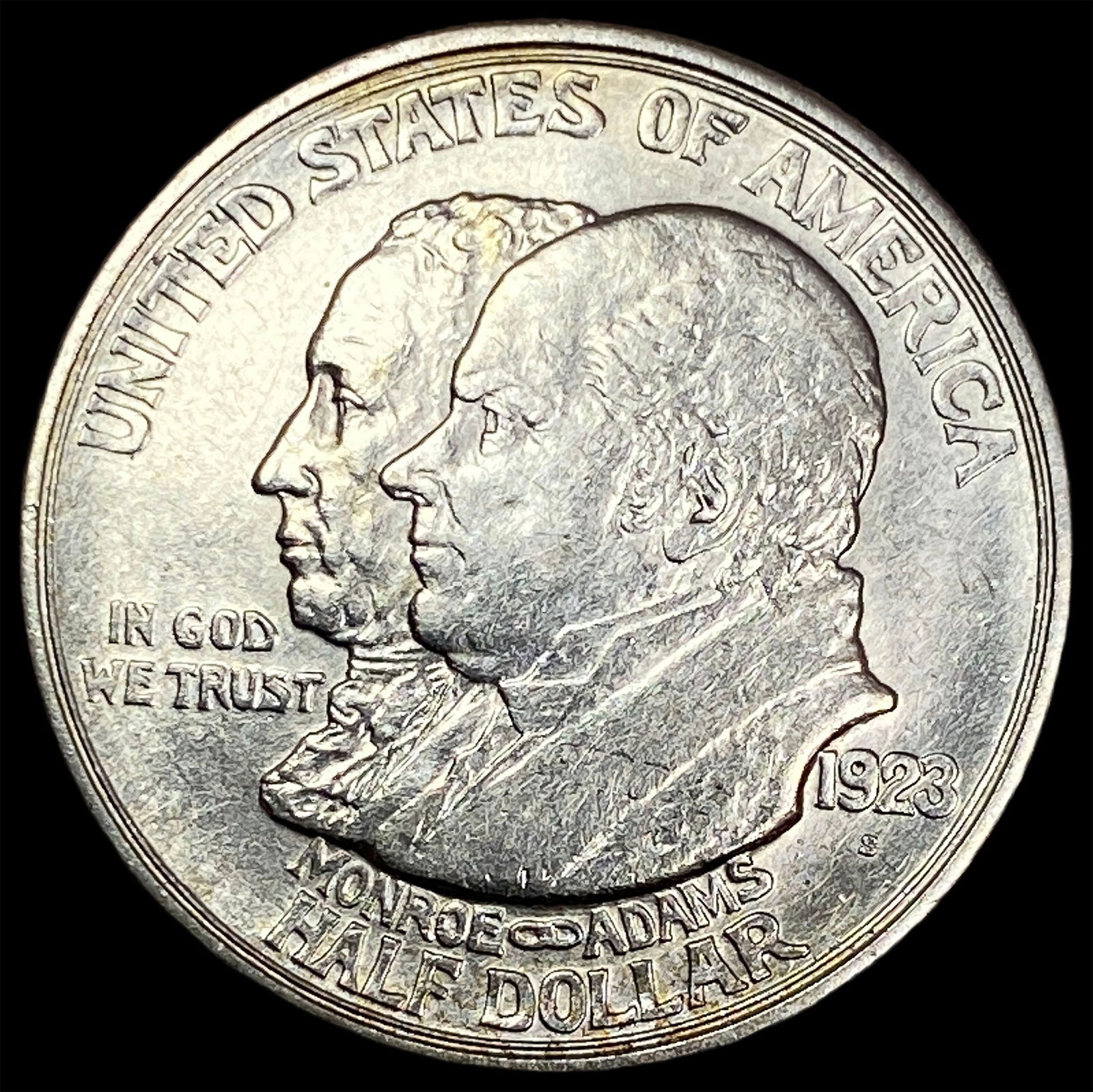 1923-S Silver Monroe Doctrine Half Dollar CLOSELY UNCIRCULATED (1 of 2)