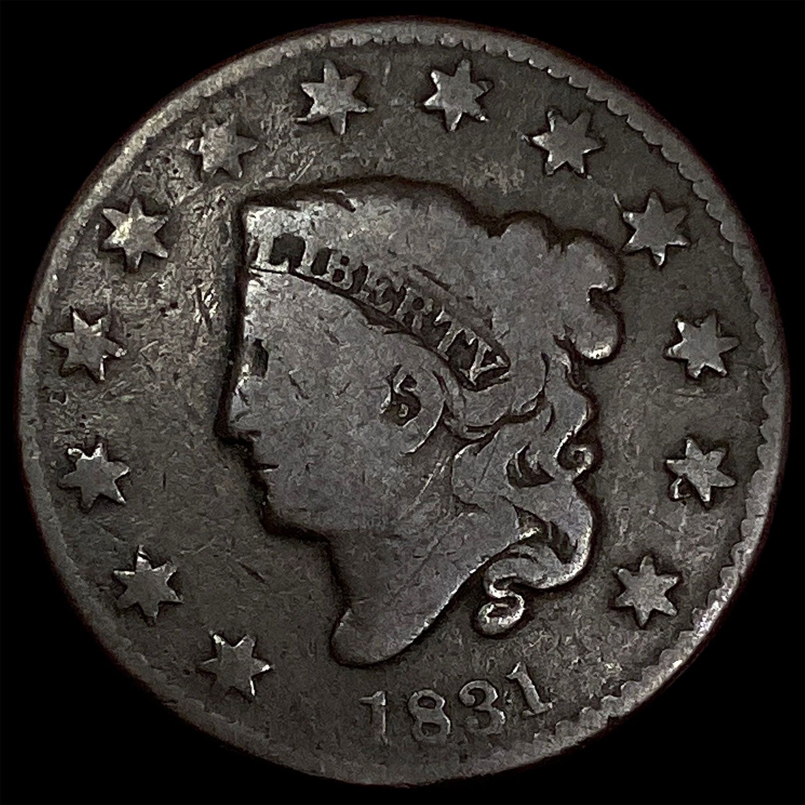 1831 Coronet Head Large Cent HIGH GRADE (1 of 2)