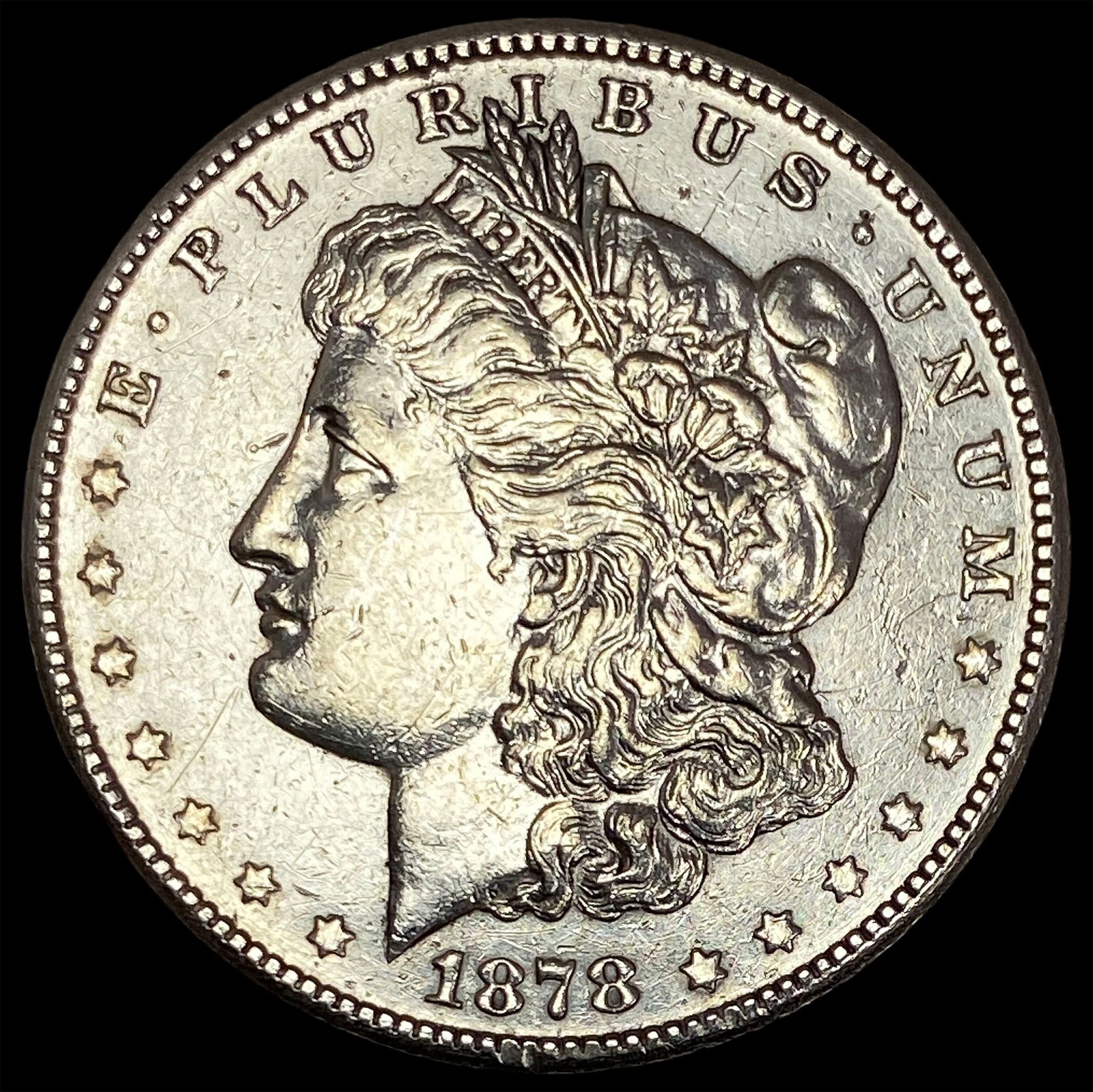 1878-S Silver Morgan Dollar CLOSELY UNCIRCULATED: 1878-S Silver Morgan Dollar CLOSELY UNCIRCULATED