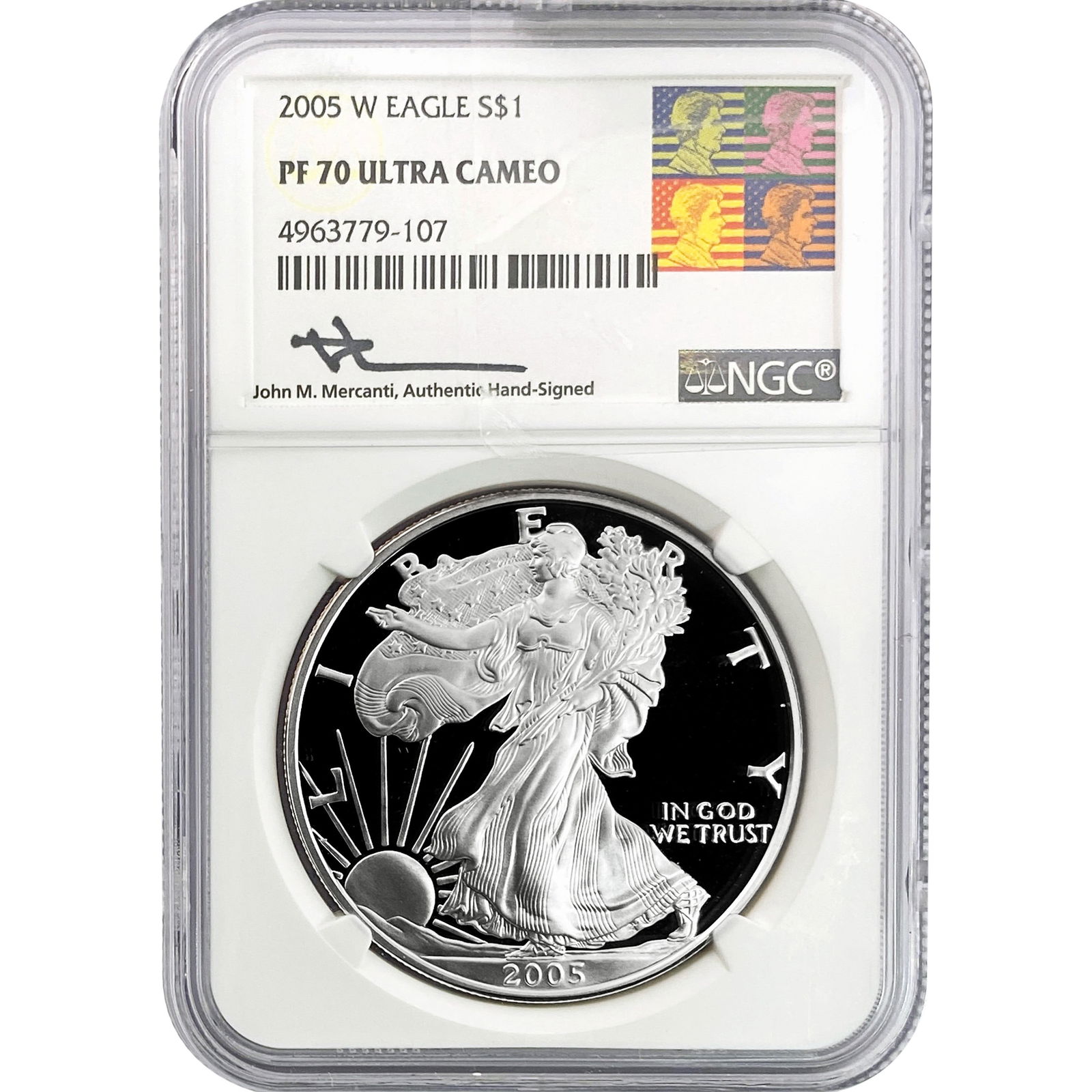 2005-W Silver Eagle NGC PF70 Ultra Cameo (1 of 2)