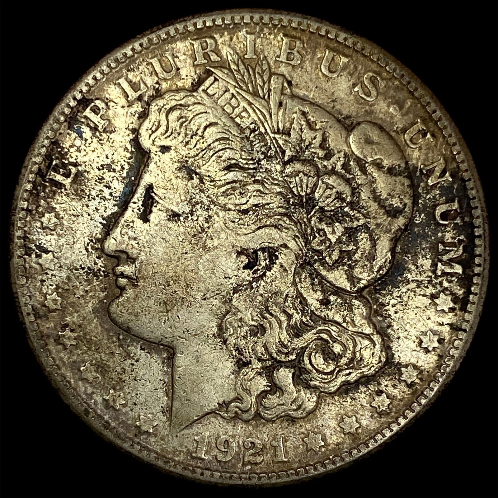 1921-S Silver Morgan Dollar NEARLY UNCIRCULATED: 1921-S Silver Morgan Dollar NEARLY UNCIRCULATED