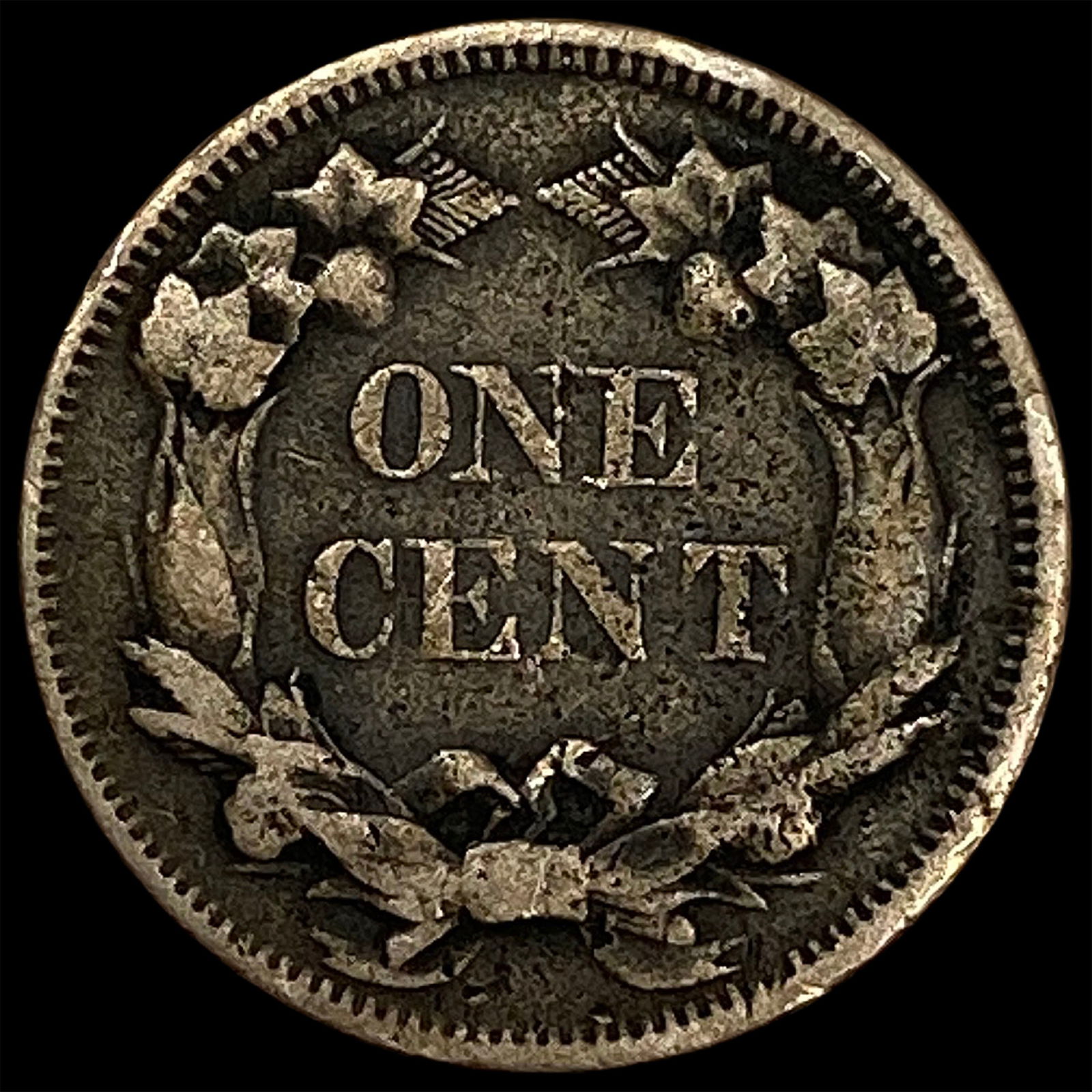 1858 Copper-Nickel Flying Eagle Cent ABOUT UNCIRCULATED - 2