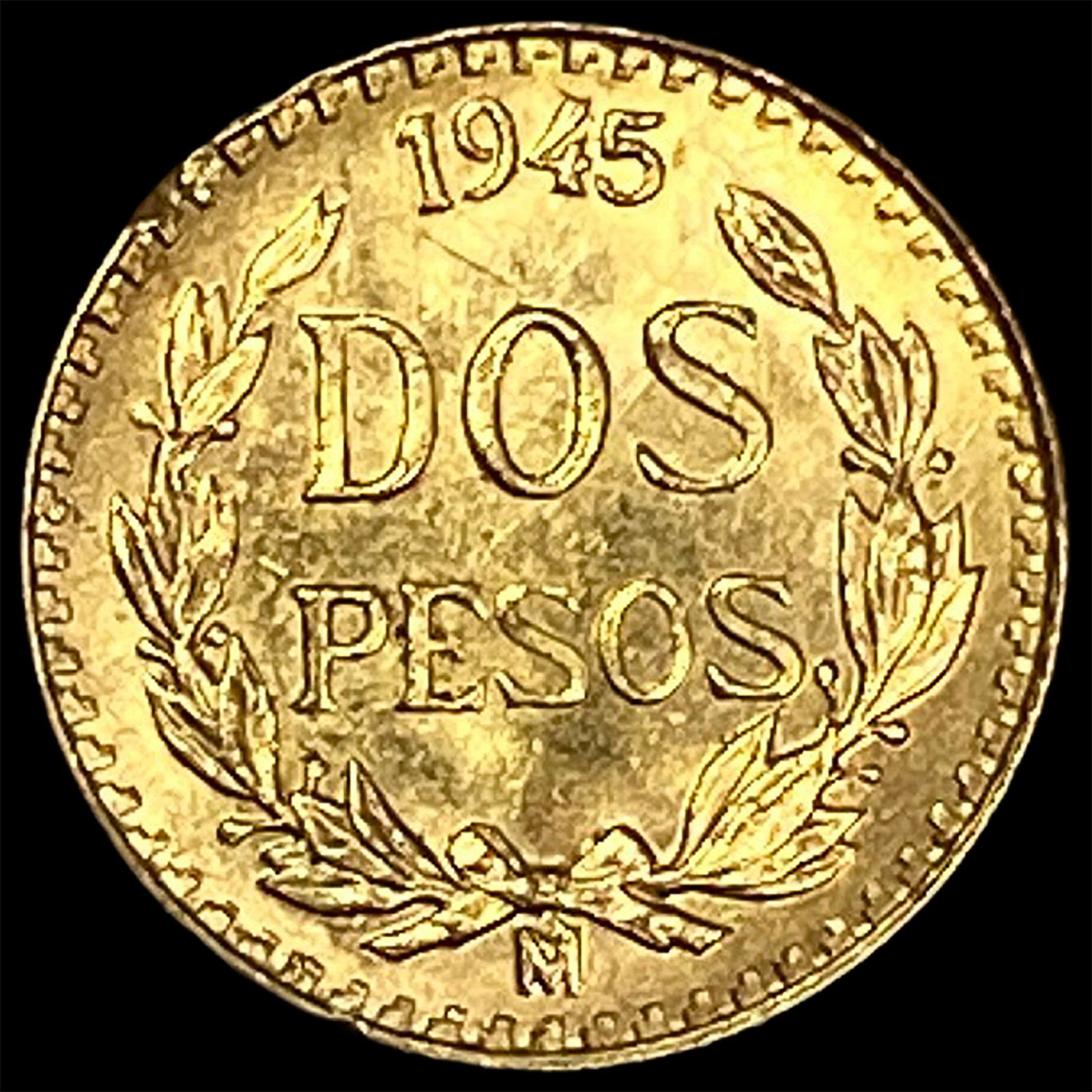 1945 Mexico Gold 2 Pesos GEM BU (1 of 2)