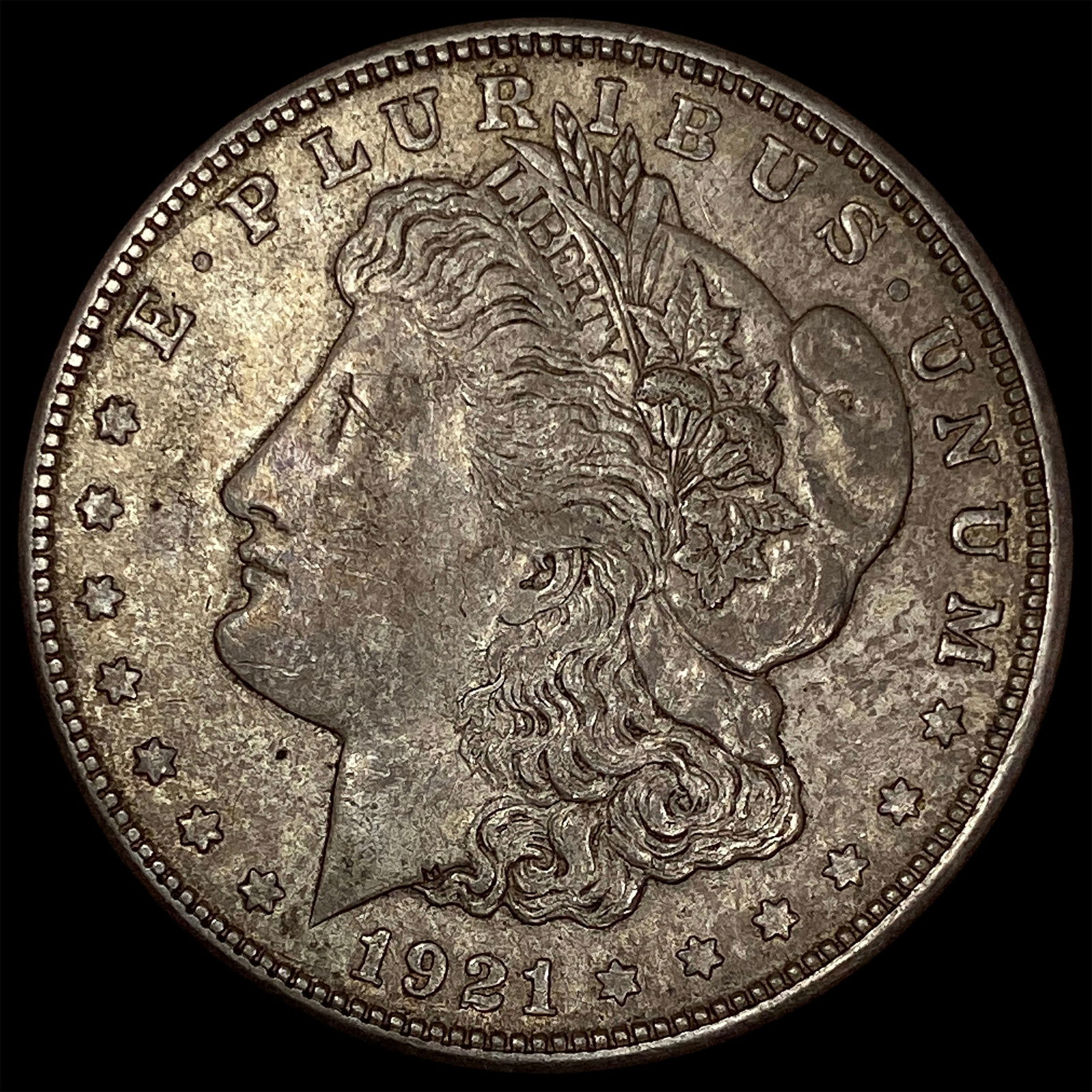 1921-D Silver Morgan Dollar NEARLY UNCIRCULATED (1 of 2)