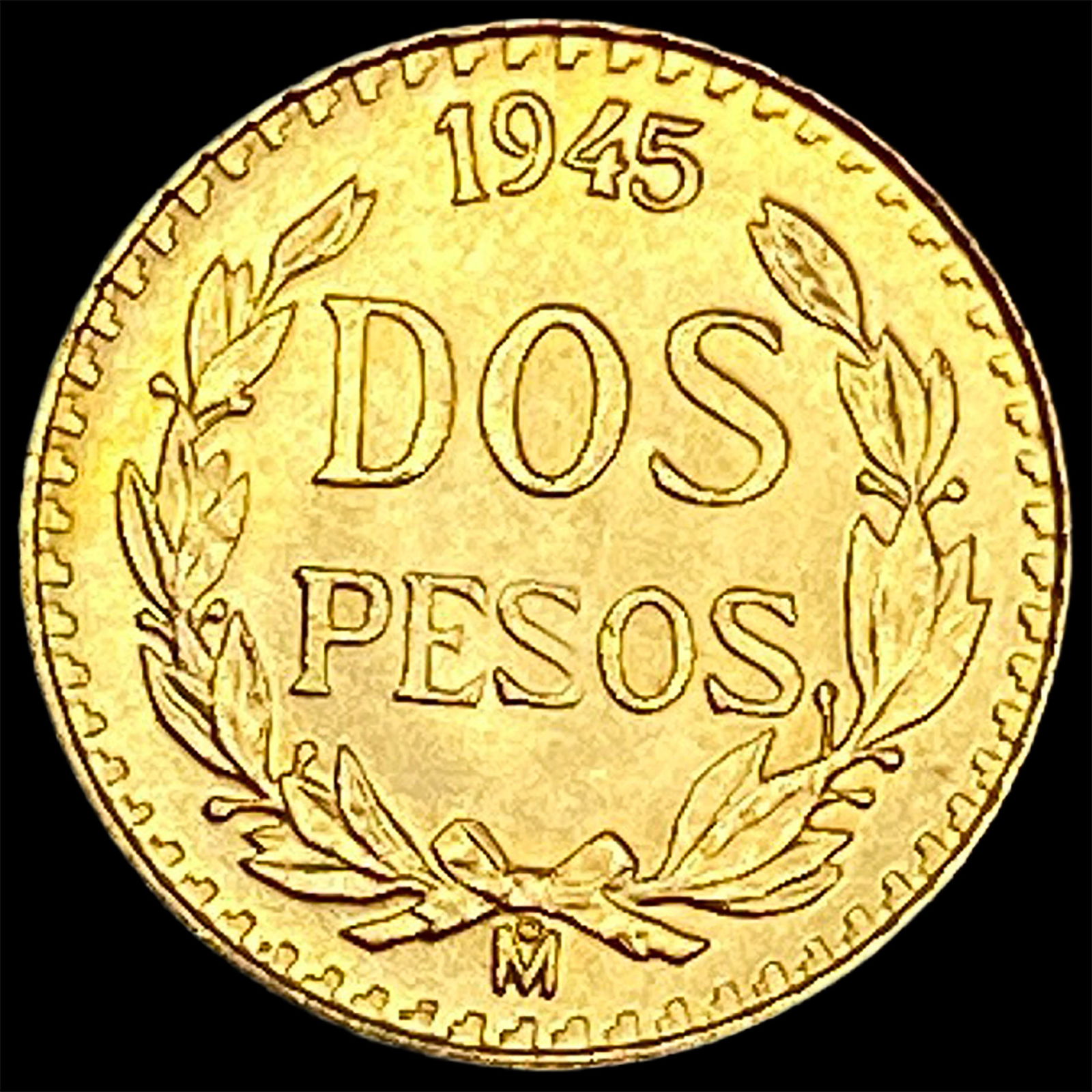 1945 Mexico Gold 2 Pesos GEM BU (1 of 2)