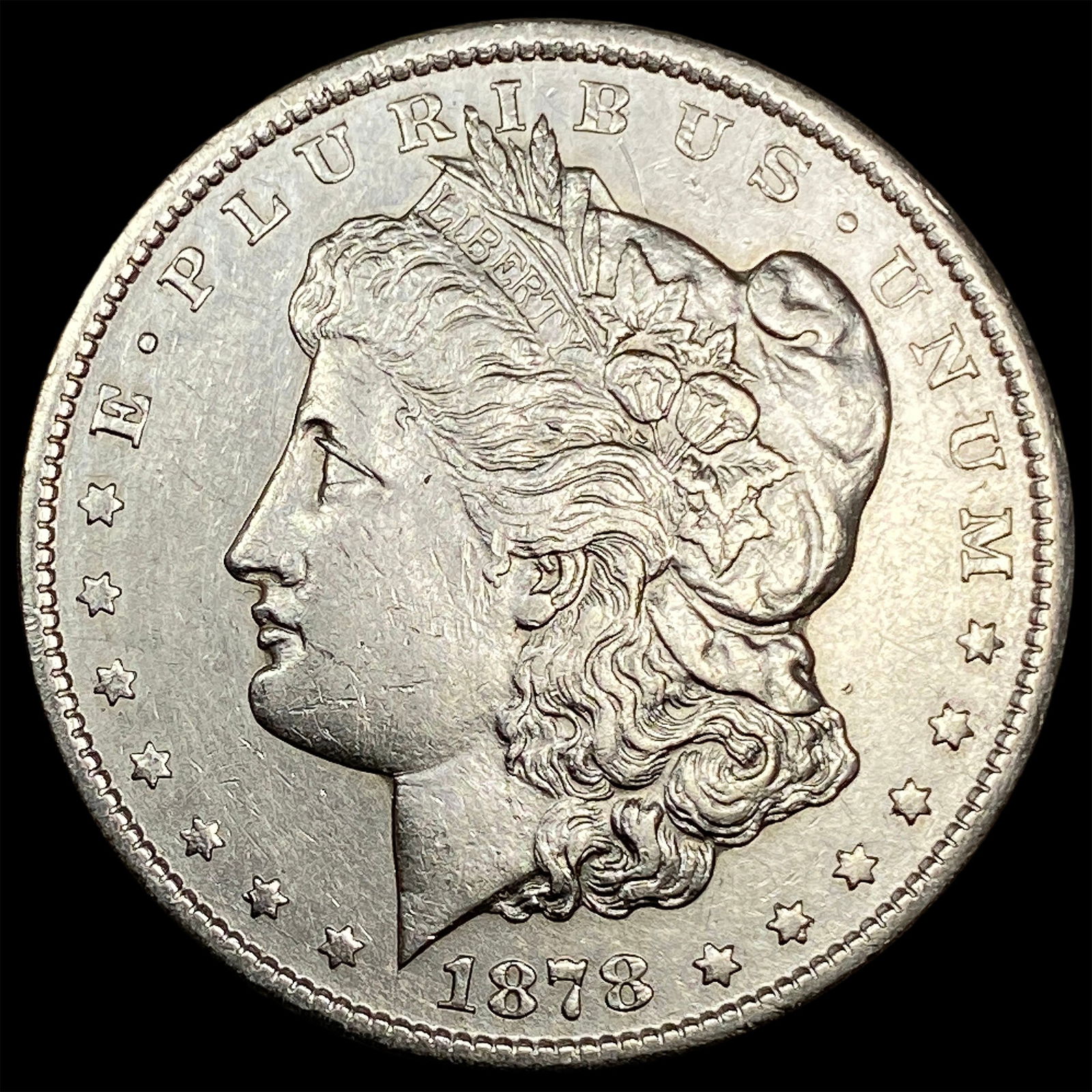 1878-S Silver Morgan Dollar CLOSELY UNCIRCULATED: 1878-S Silver Morgan Dollar CLOSELY UNCIRCULATED