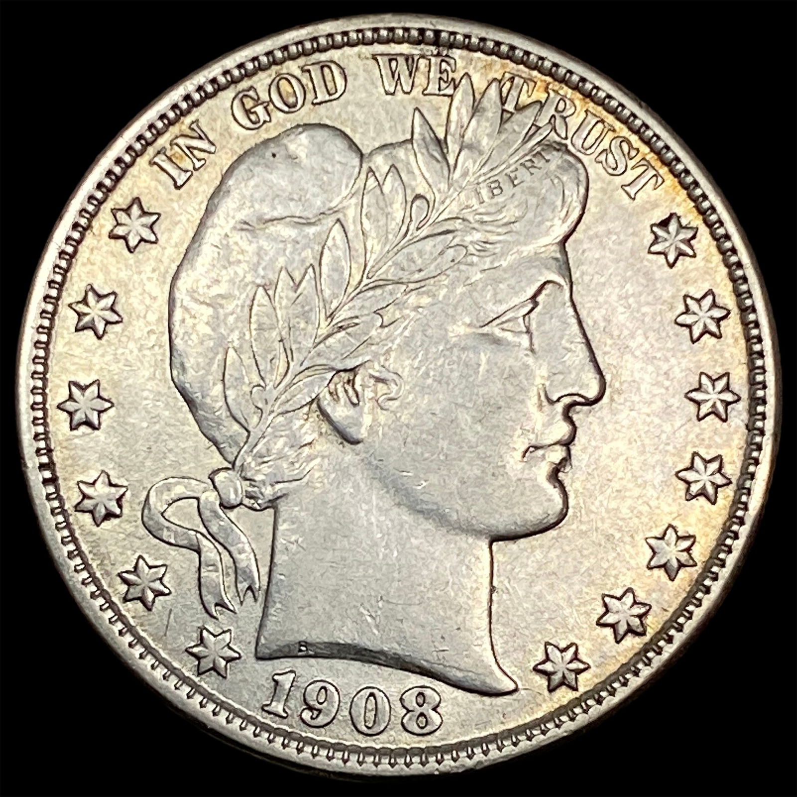 1908-D Silver Barber Half Dollar CLOSELY UNCIRCULATED (1 of 2)