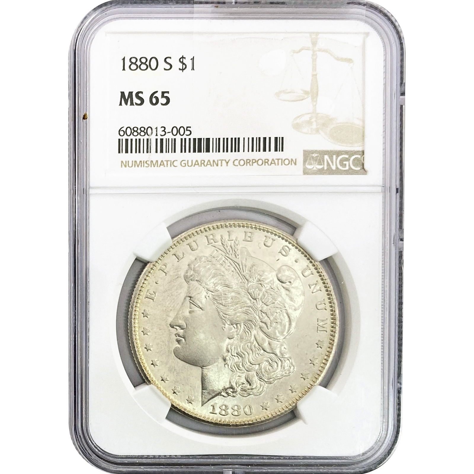 1880-S Morgan Silver Dollar NGC MS65 (1 of 2)