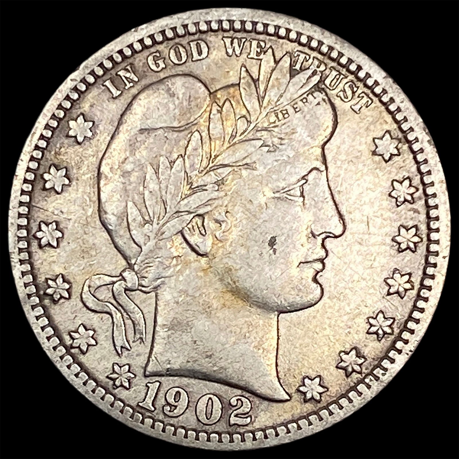 1902 Barber Quarter NEARLY UNCIRCULATED (1 of 2)