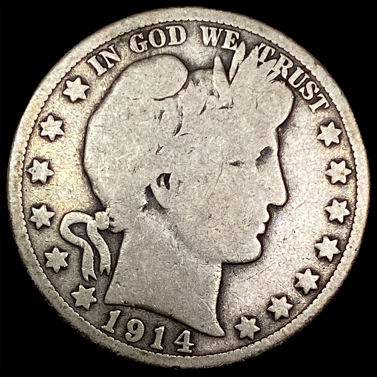 1914 Barber Half Dollar NICELY CIRCULATED (1 of 2)