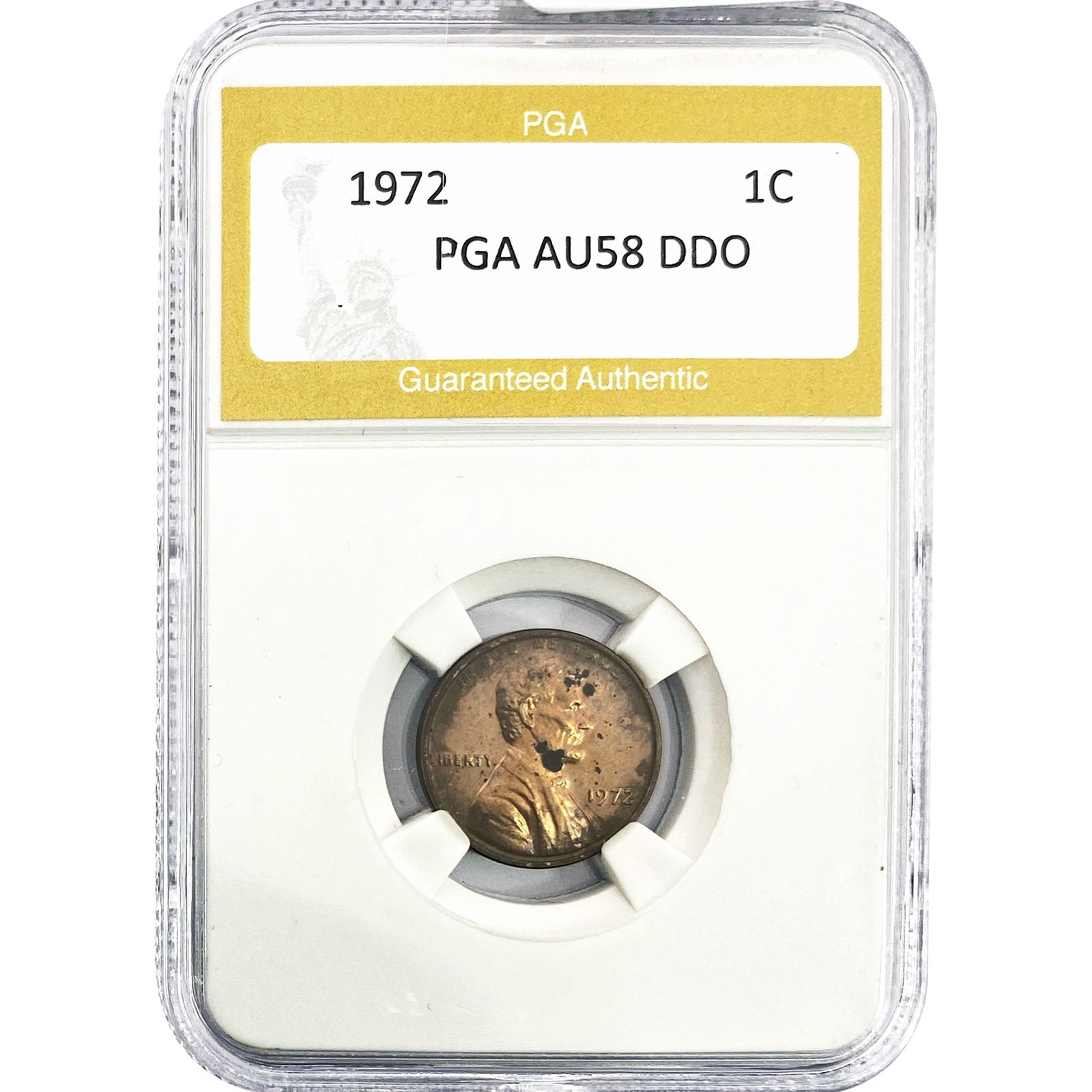 1972 Lincoln Memorial Cent PGA AU58 DDO (1 of 2)