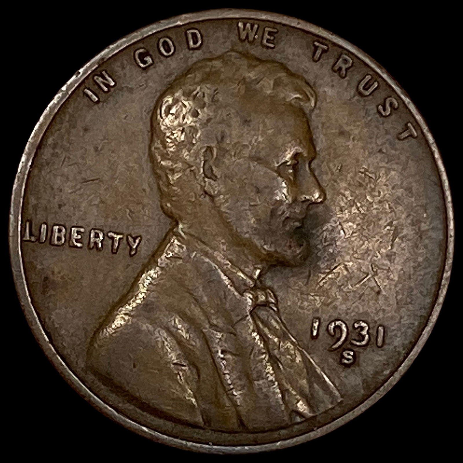 1931-S Lincoln Wheat Cent NEARLY UNCIRCULATED (1 of 2)