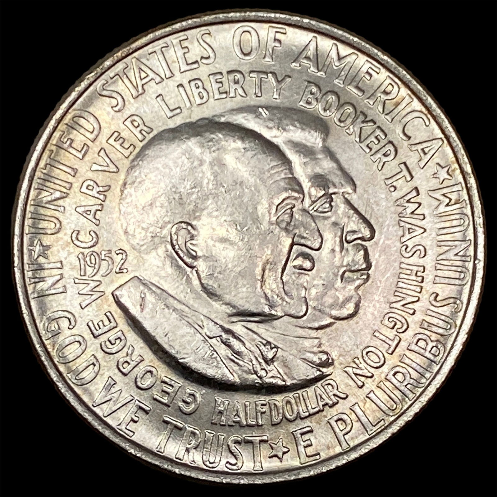 1952 Silver Half Dollar Booker T. Washington UNCIRCULATED (1 of 2)