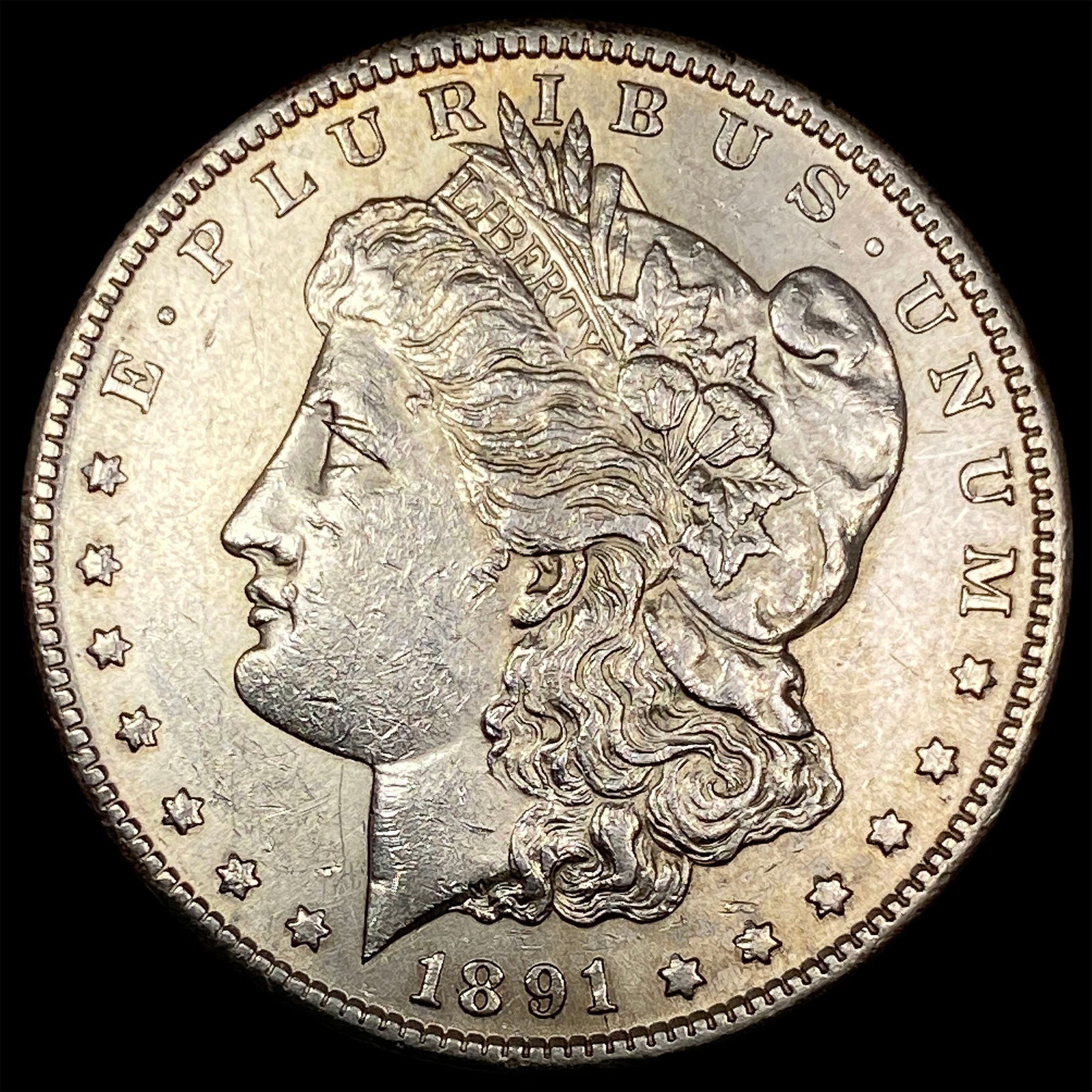 1891 Silver Morgan Dollar CHOICE AU (1 of 2)