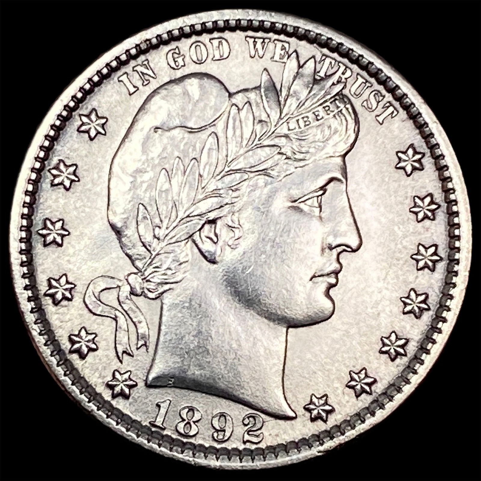 1892 Silver Barber Quarter UNCIRCULATED (1 of 2)