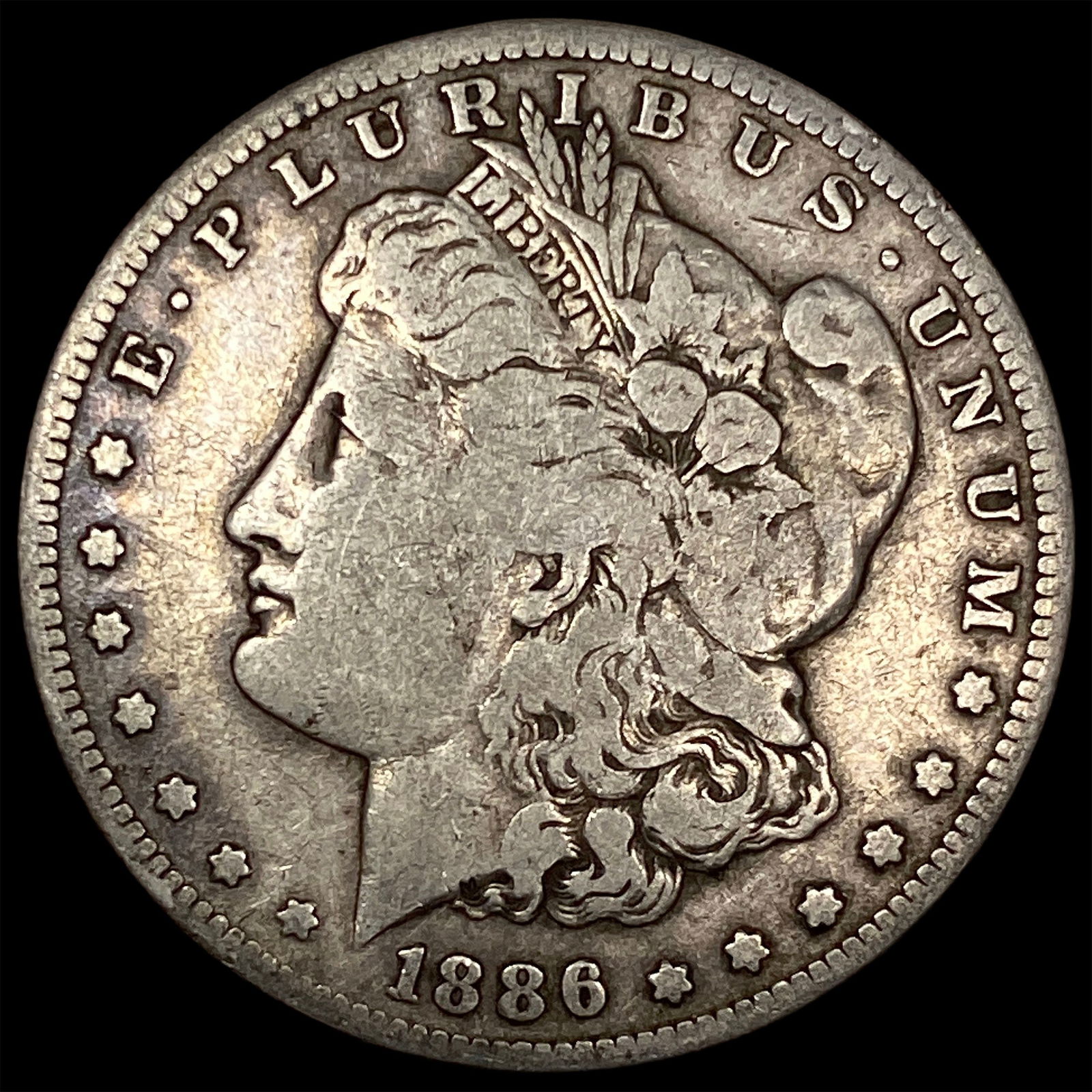 1886 Silver Morgan Dollar LIGHTLY CIRCULATED: 1886 Silver Morgan Dollar LIGHTLY CIRCULATED