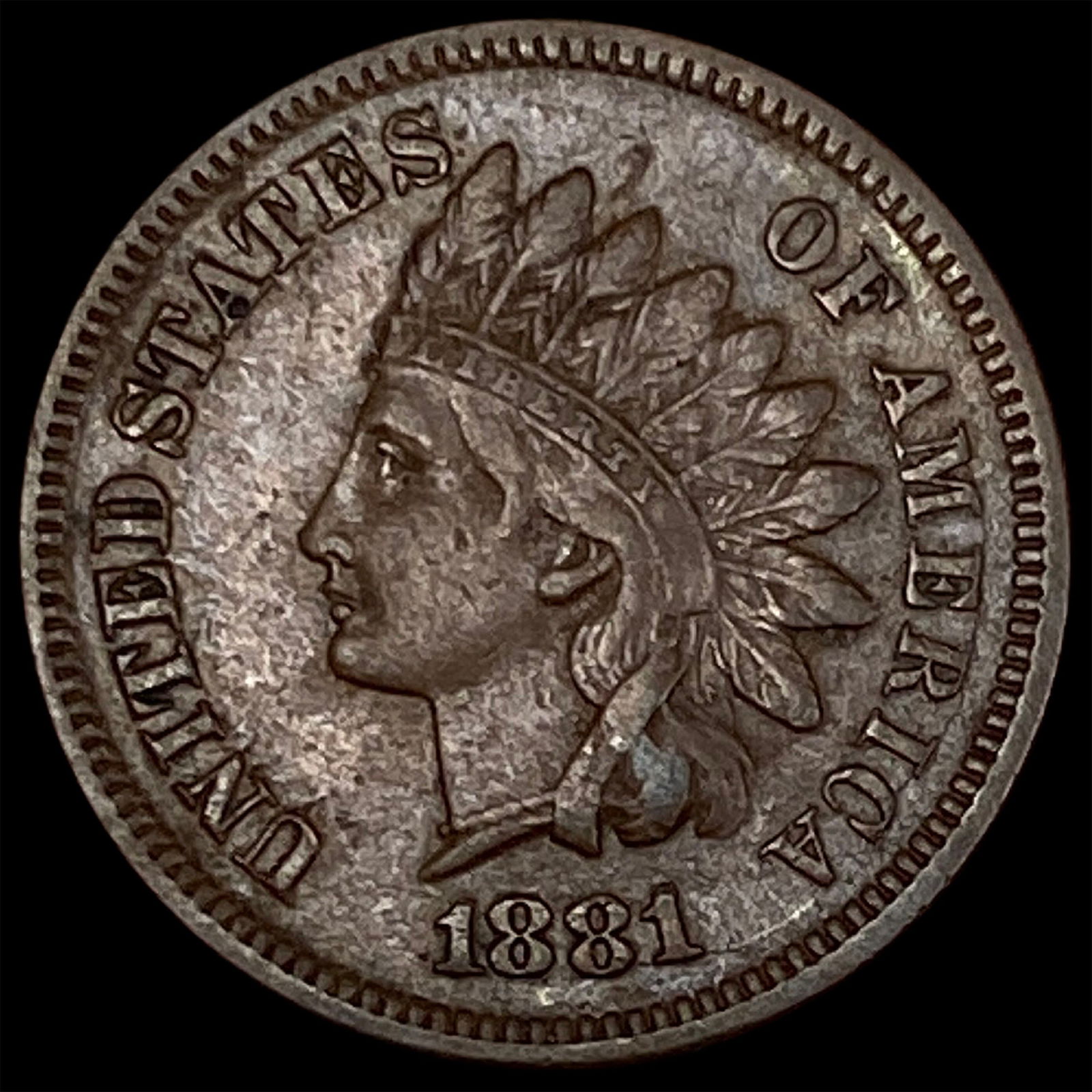 1881 Indian Head Cent CLOSELY UNCIRCULATED (1 of 2)