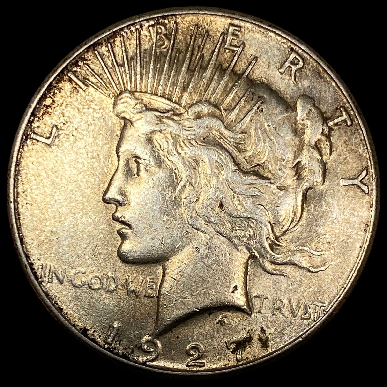1927-S Silver Peace Dollar CLOSELY UNCIRCULATED: 1927-S Silver Peace Dollar CLOSELY UNCIRCULATED