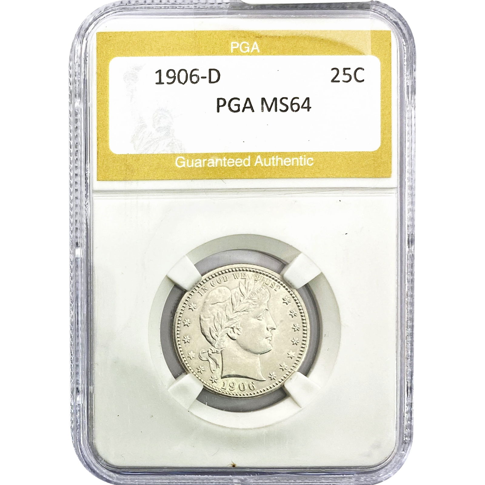 1906-D Barber Quarter PGA MS64 (1 of 2)