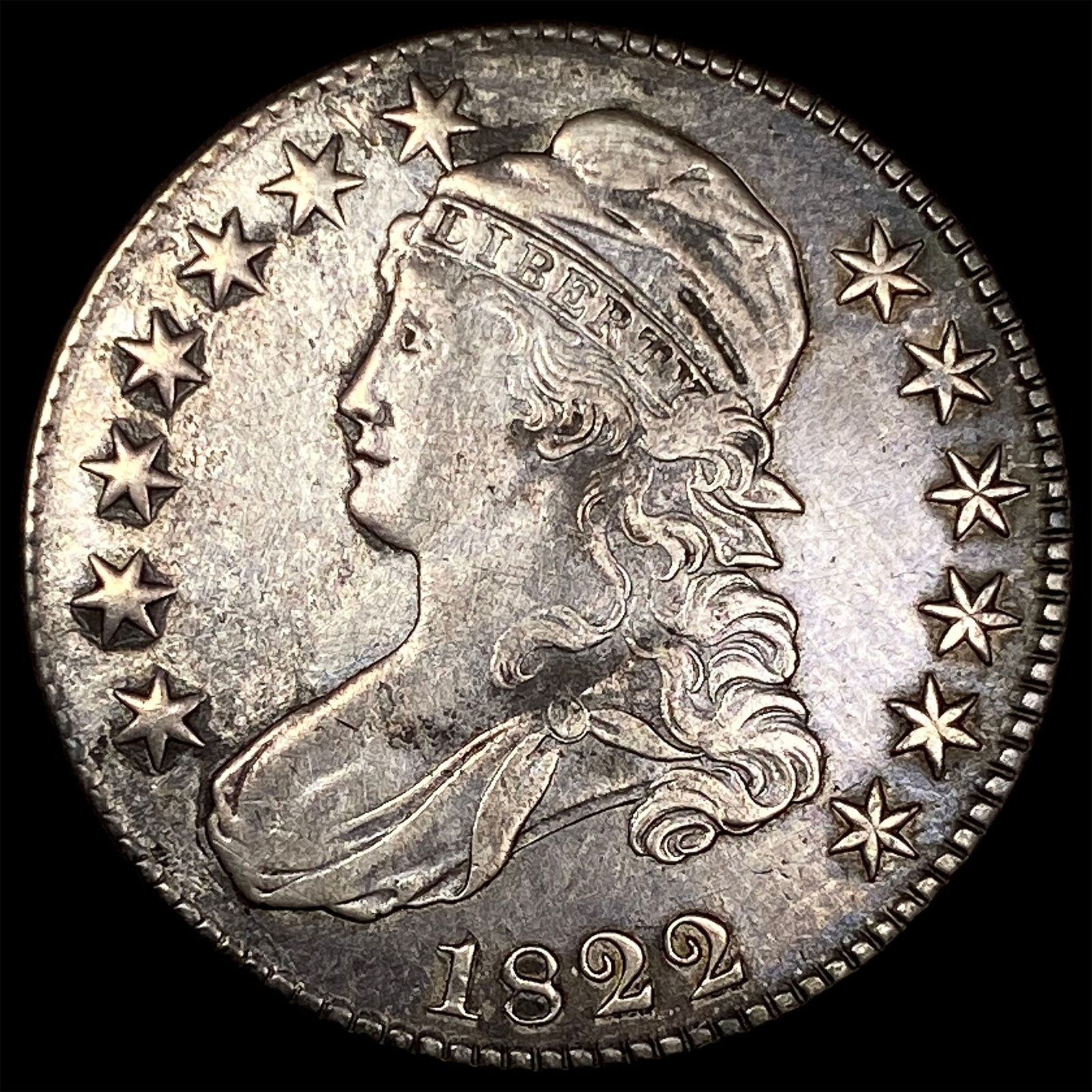 1822 Capped Bust Half Dollar NEARLY UNCIRCULATED (1 of 2)