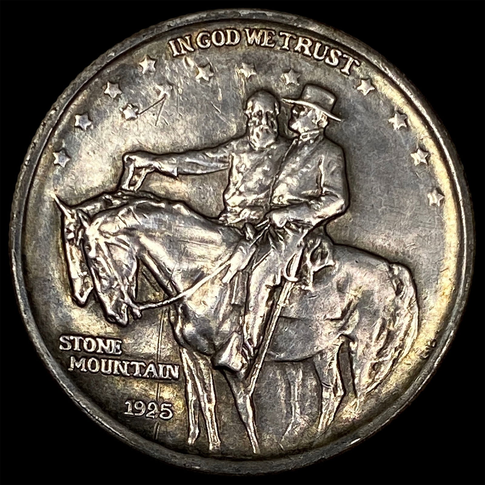 1925 Silver Stone Mountain Half Dollar CLOSELY UNCIRCULATED (1 of 2)