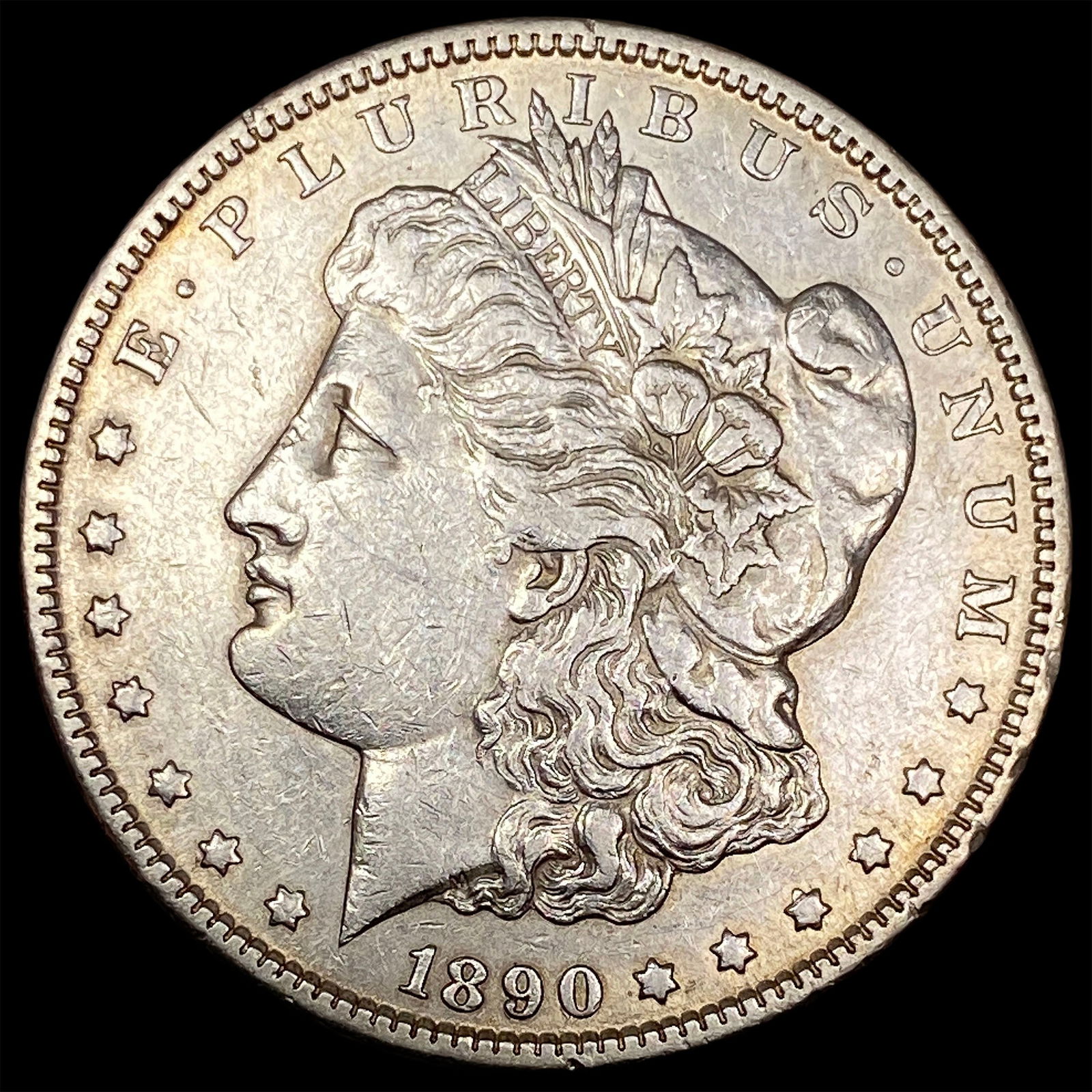 1890-CC Silver Morgan Dollar CLOSELY UNCIRCULATED: 1890-CC Silver Morgan Dollar CLOSELY UNCIRCULATED