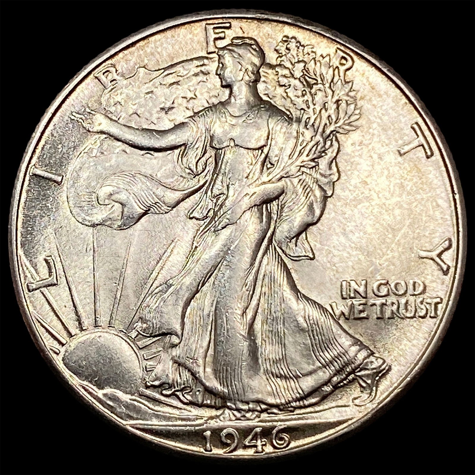 1946-D Silver Half Dollar Walking Liberty UNCIRCULATED (1 of 2)