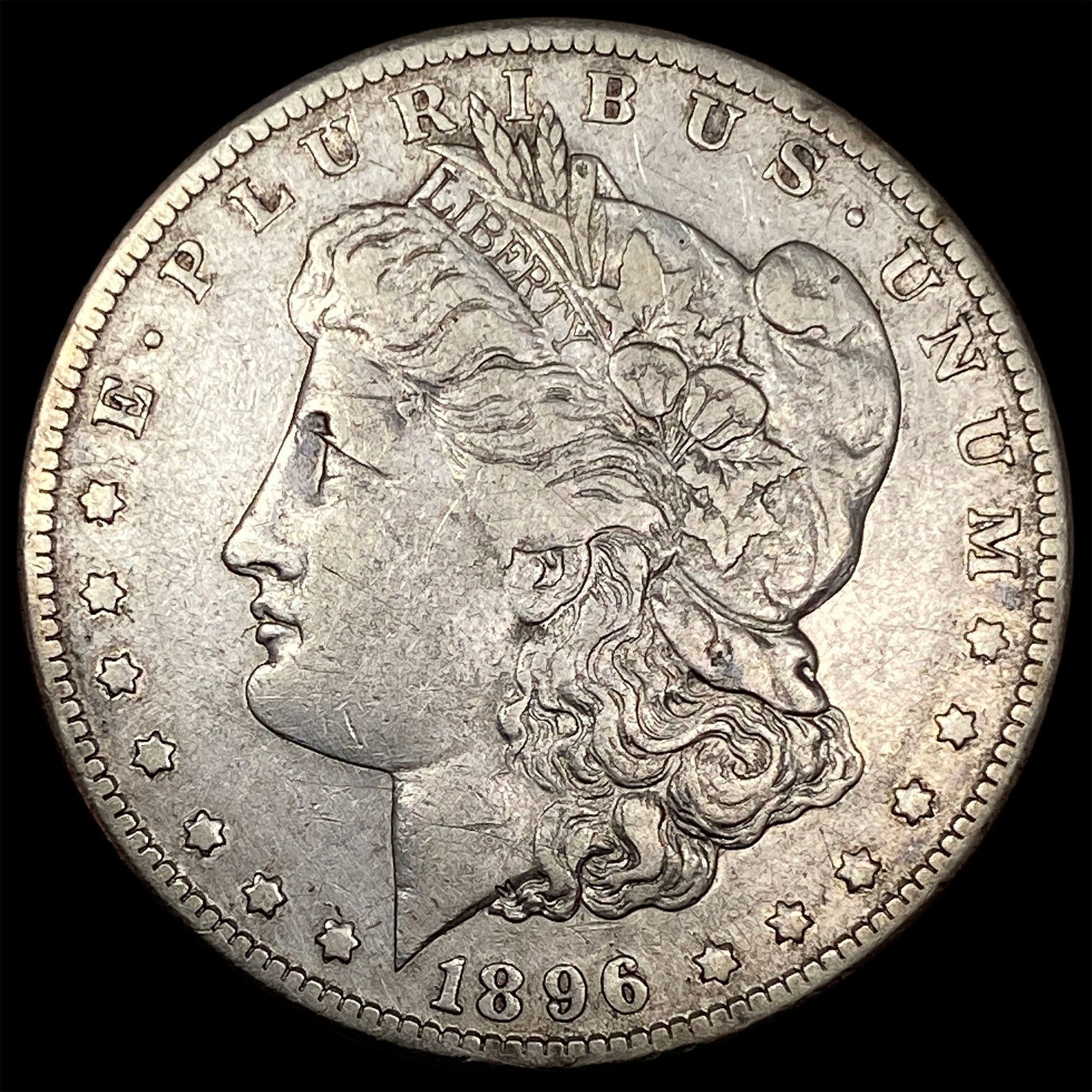 1896 Silver Morgan Dollar NEARLY UNCIRCULATED: 1896 Silver Morgan Dollar NEARLY UNCIRCULATED