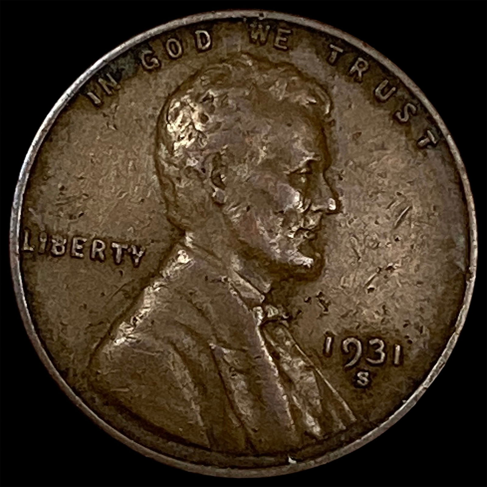 1931-S Lincoln Wheat Cent NEARLY UNCIRCULATED (1 of 2)