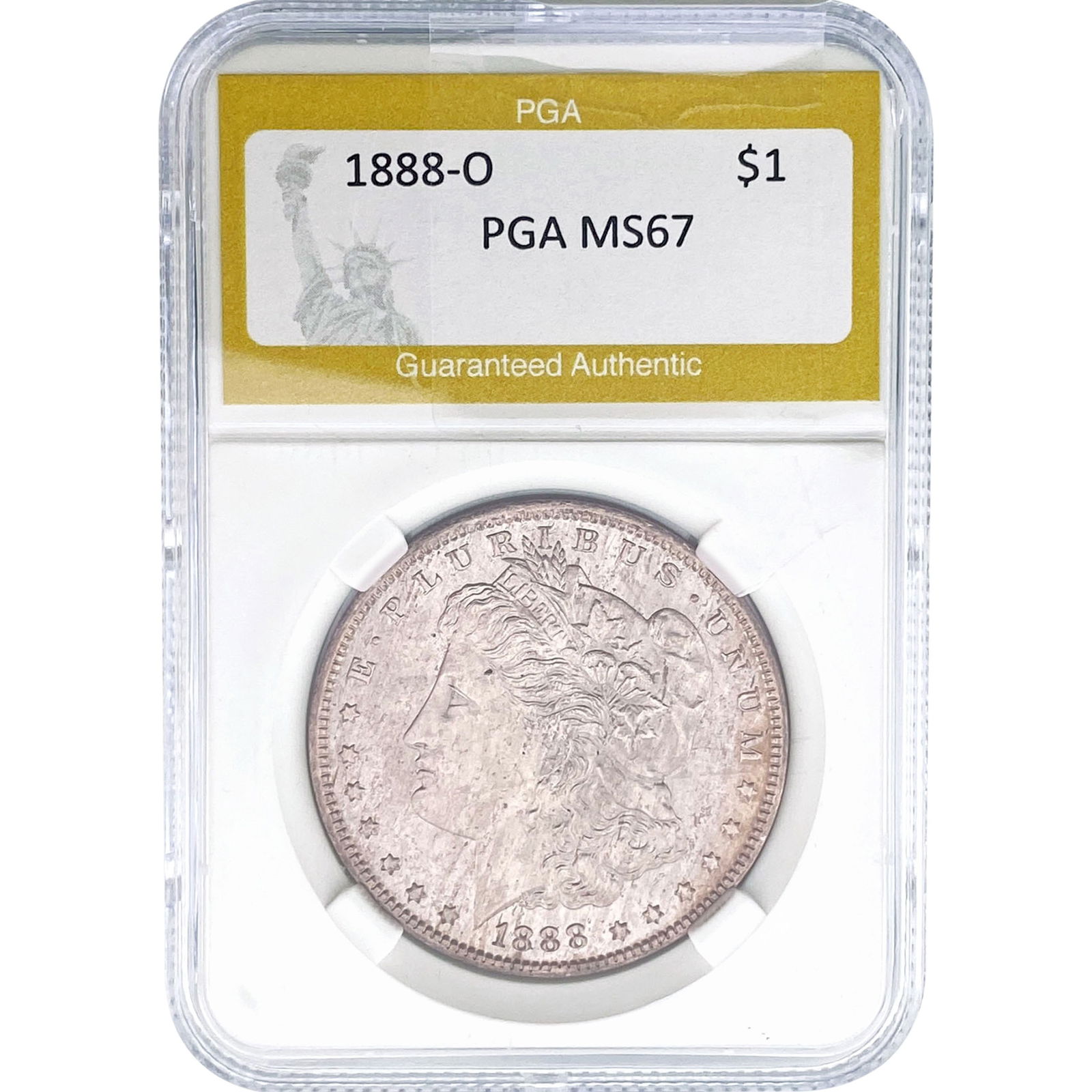 1888-O Morgan Silver Dollar PGA MS67: 1888-O Morgan Silver Dollar PGA MS67