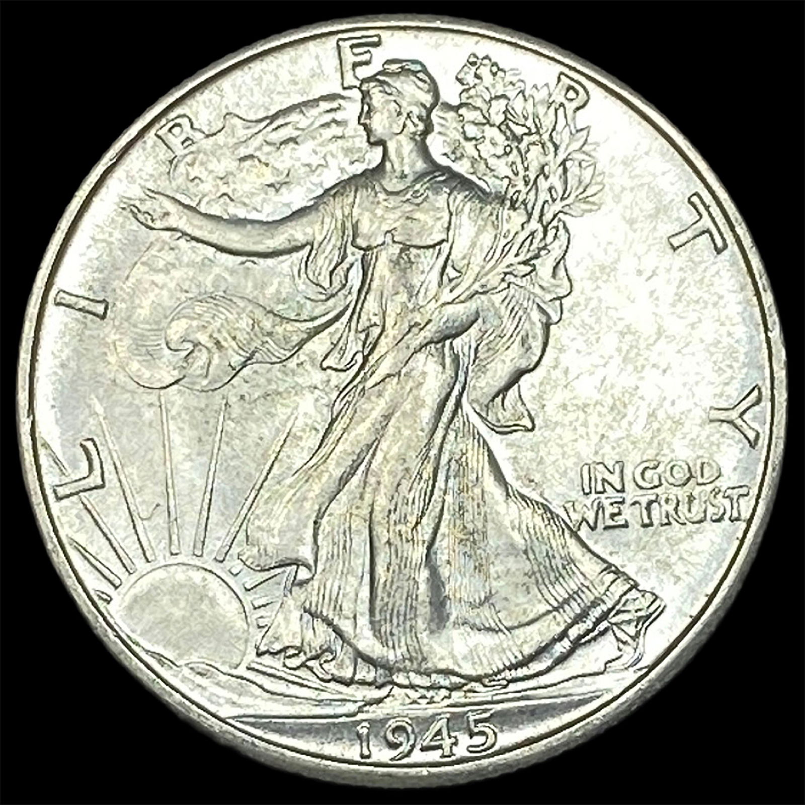 1945-D Silver Walking Liberty Half Dollar UNCIRCULATED (1 of 2)