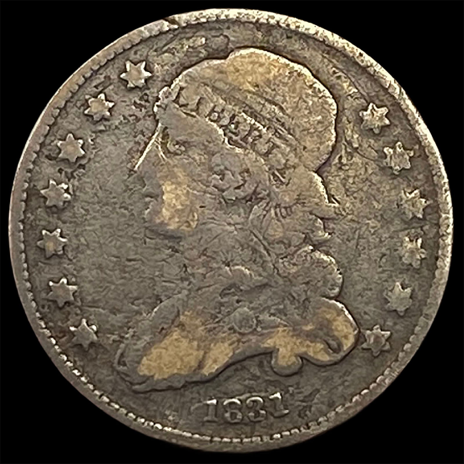 1831 Capped Bust Silver Quarter HIGH GRADE (1 of 2)