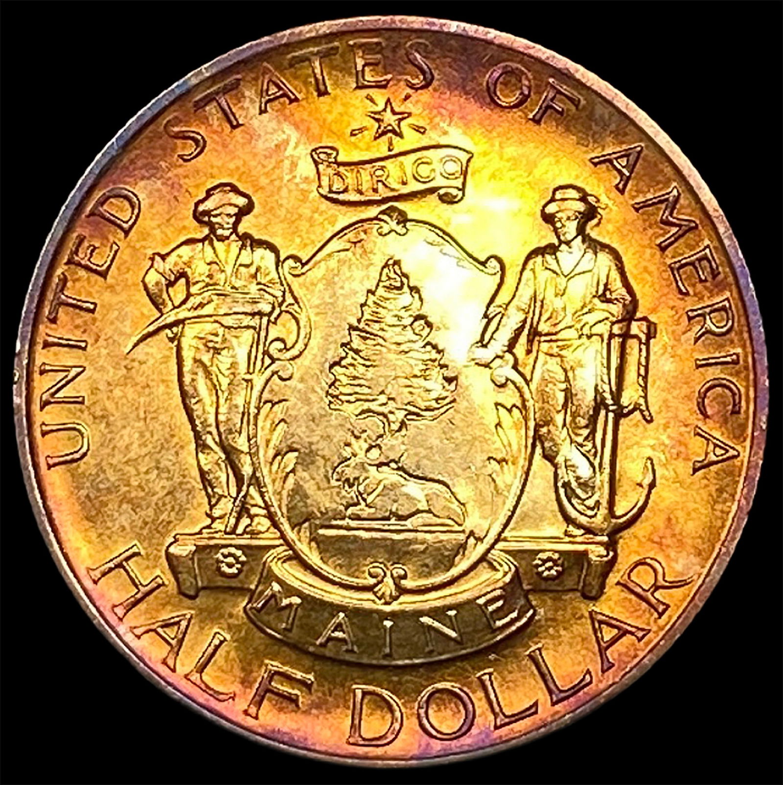 1920 Silver Maine Centennial Half Dollar UNCIRCULATED (1 of 2)