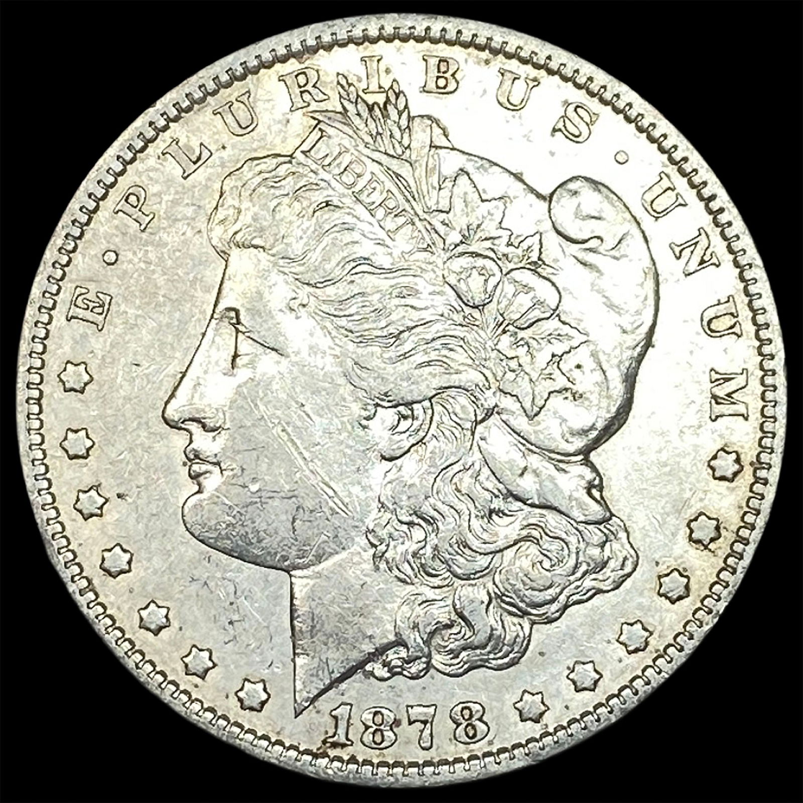 1878-S Silver Morgan Dollar NEARLY UNCIRCULATED: 1878-S Silver Morgan Dollar NEARLY UNCIRCULATED