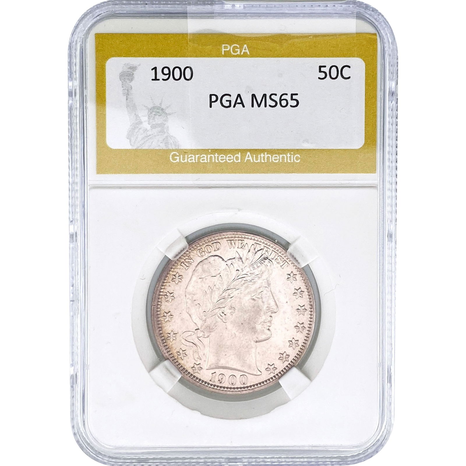 1900 Barber Half Dollar PGA MS65 (1 of 2)