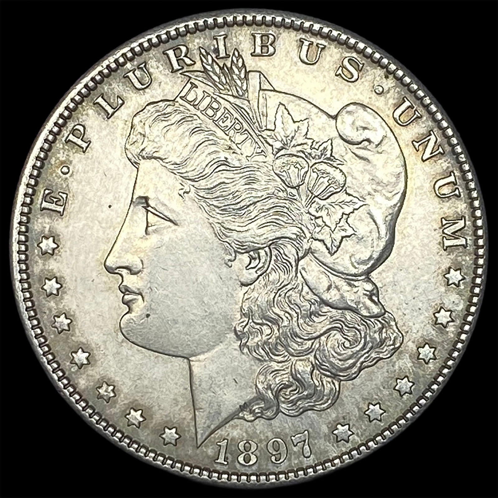 1897-S Silver Morgan Dollar CHOICE AU: 1897-S Silver Morgan Dollar CHOICE AU