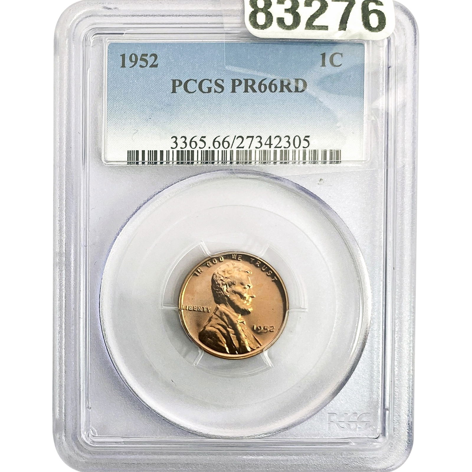 1952 Wheat Cent PCGS PR66 RD (1 of 2)