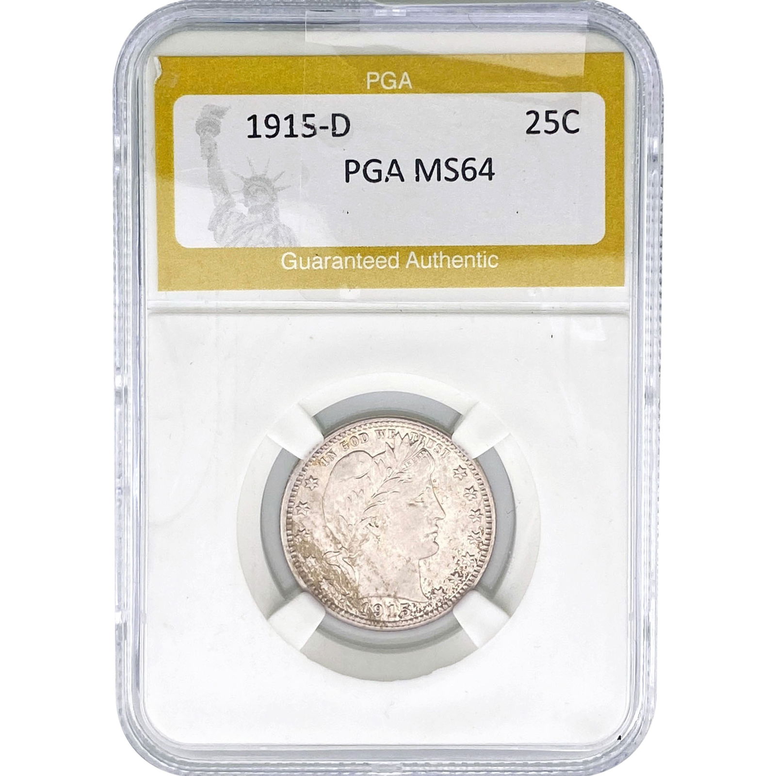 1915-D Barber Quarter PGA MS64 (1 of 2)
