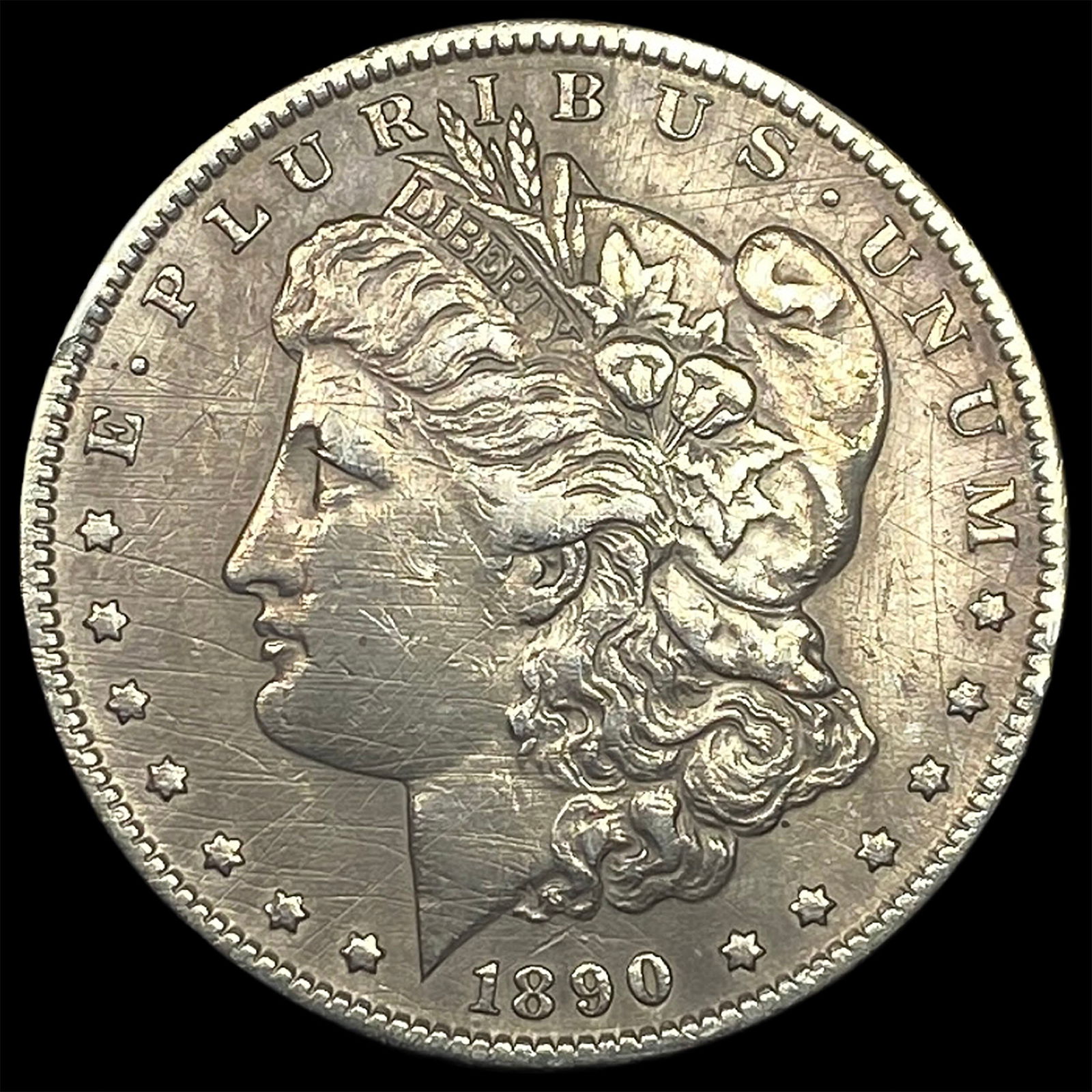 1890-S Silver Morgan Dollar NEARLY UNCIRCULATED (1 of 2)