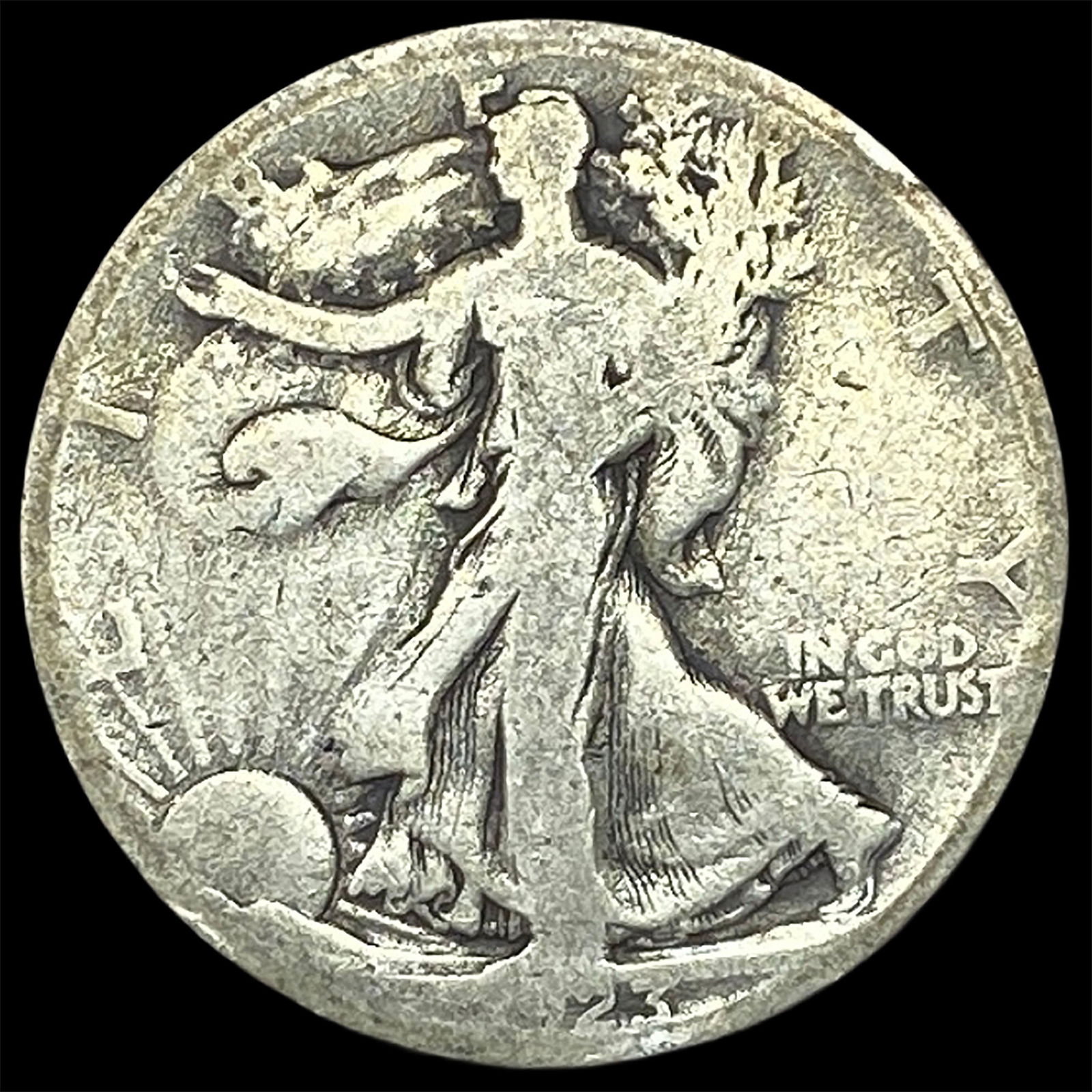 Walking Liberty Half Dollar 1917 NICELY CIRCULATED: Walking Liberty Half Dollar 1917 NICELY CIRCULATED