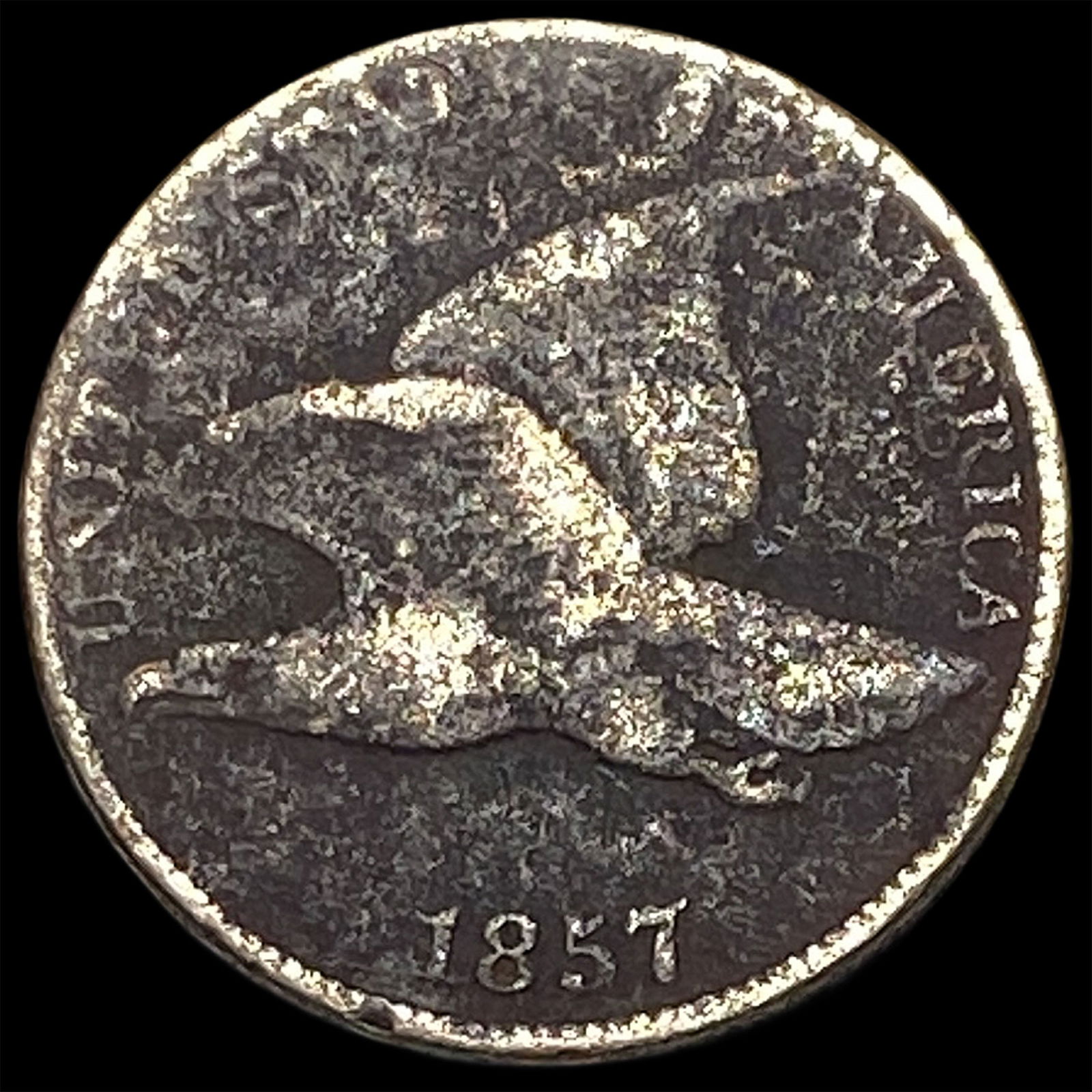 1857 Copper-Nickel Flying Eagle Cent HIGH GRADE (1 of 2)