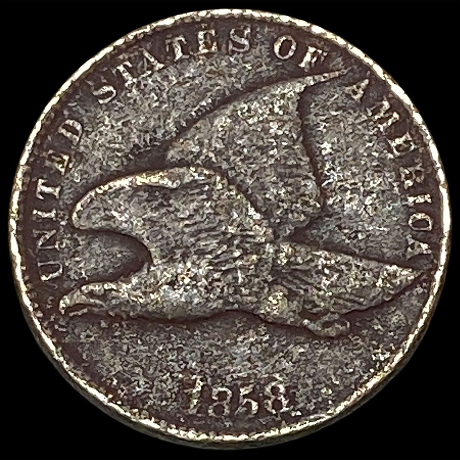 1858 Copper-Nickel Flying Eagle Cent HIGH GRADE (1 of 2)