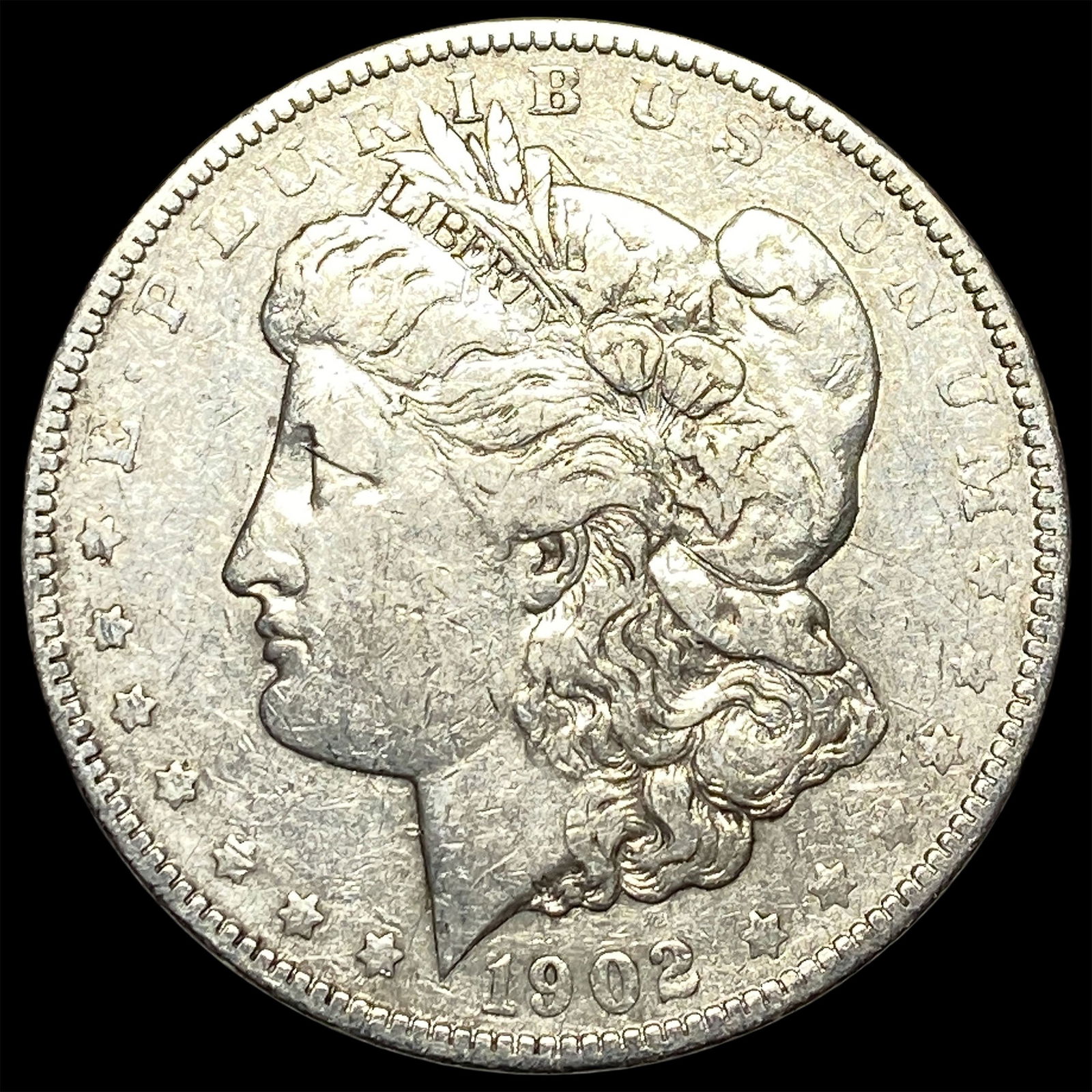 1902 Silver Morgan Dollar NEARLY UNCIRCULATED (1 of 2)