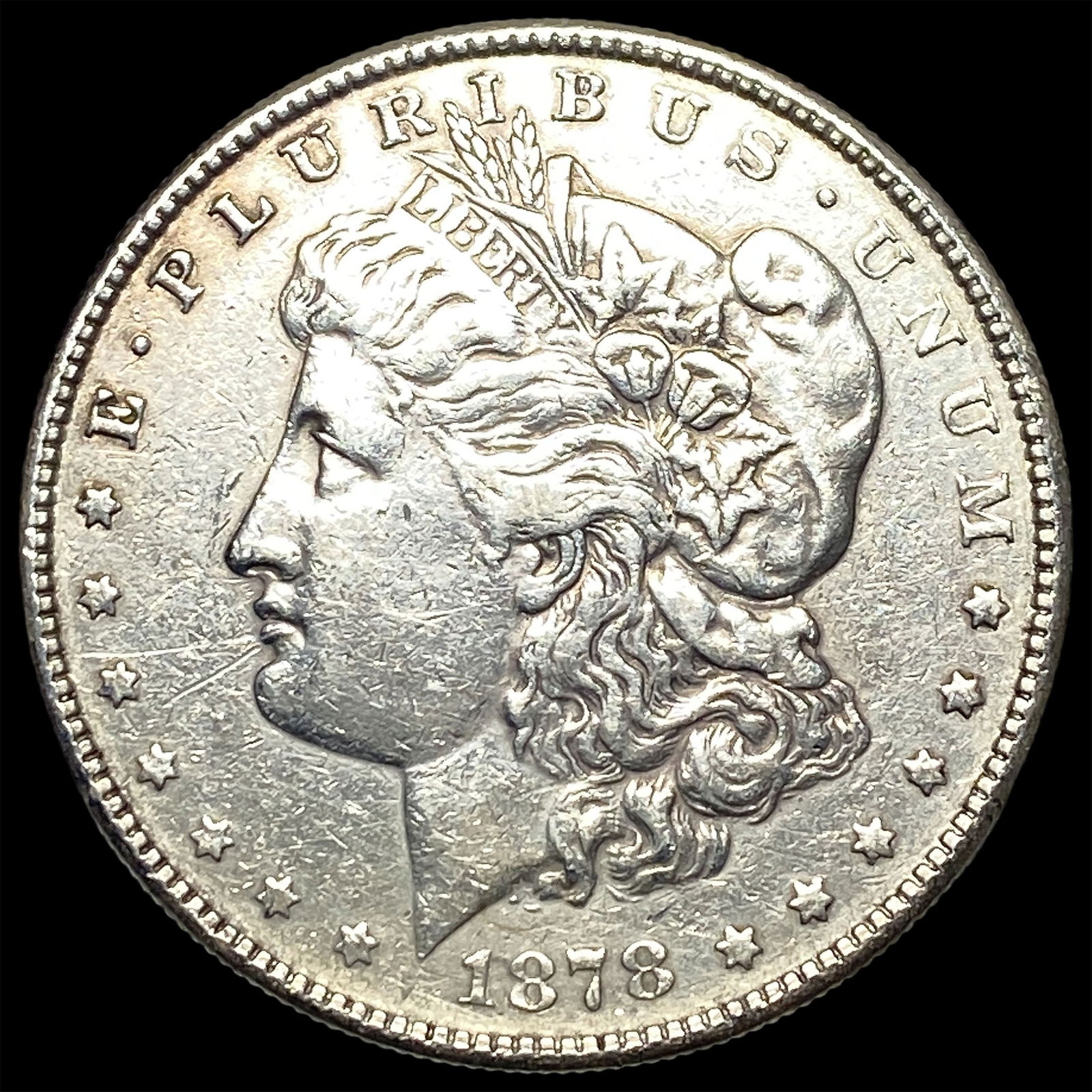 1878-S Silver Morgan Dollar NEARLY UNCIRCULATED: 1878-S Silver Morgan Dollar NEARLY UNCIRCULATED