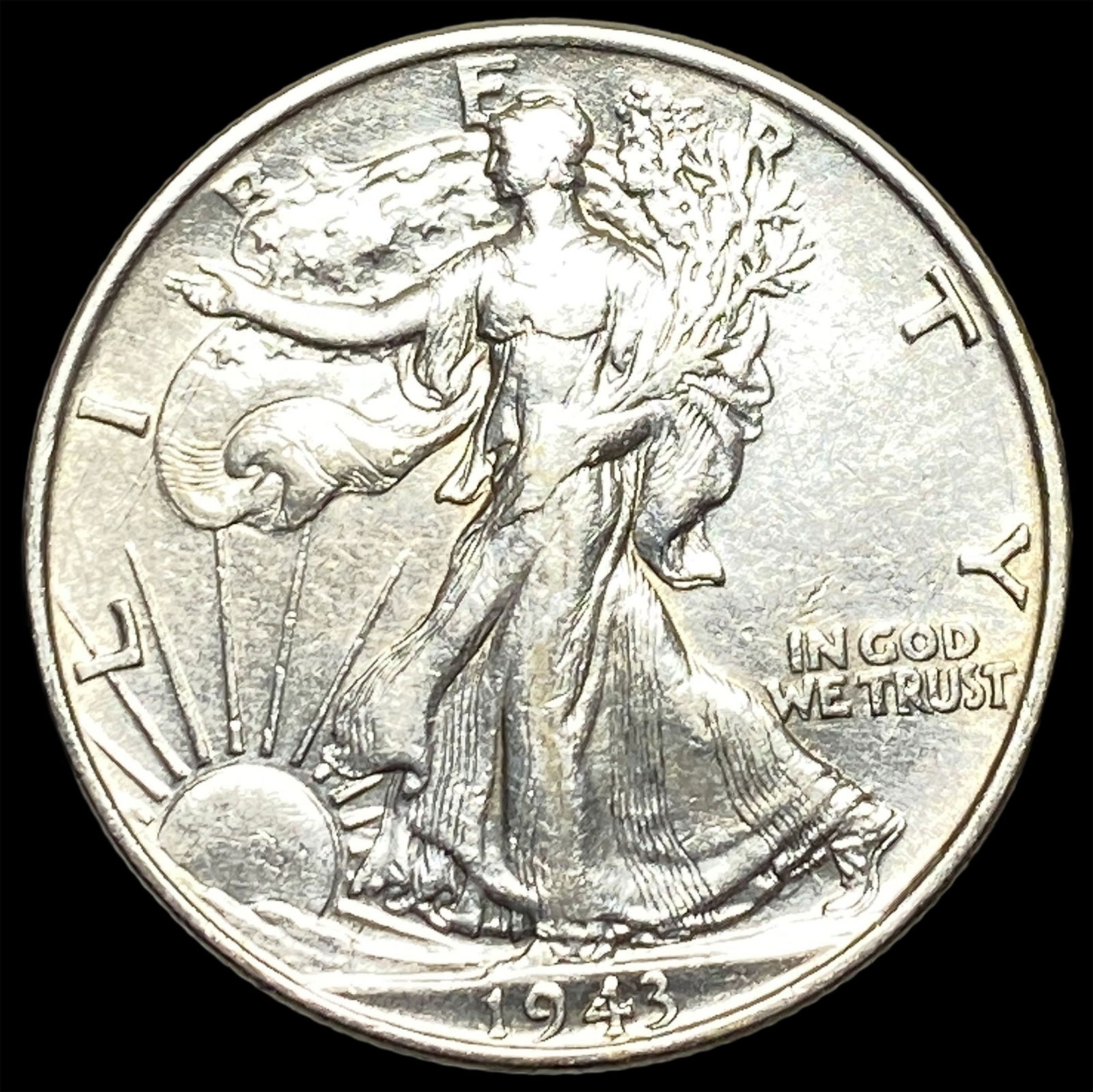 1943 Walking Liberty Half Dollar CLOSELY UNCIRCULATED (1 of 2)
