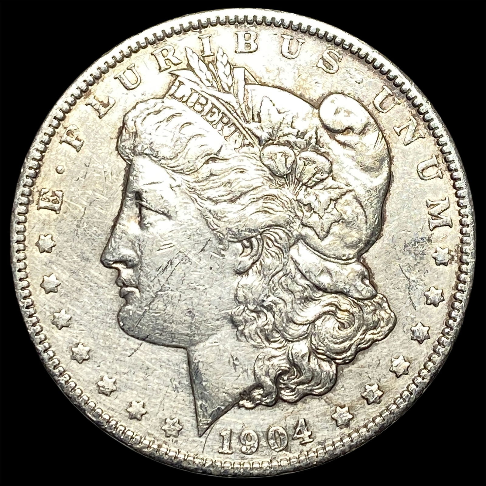 1904-O Silver Morgan Dollar NEARLY UNCIRCULATED: 1904-O Silver Morgan Dollar NEARLY UNCIRCULATED